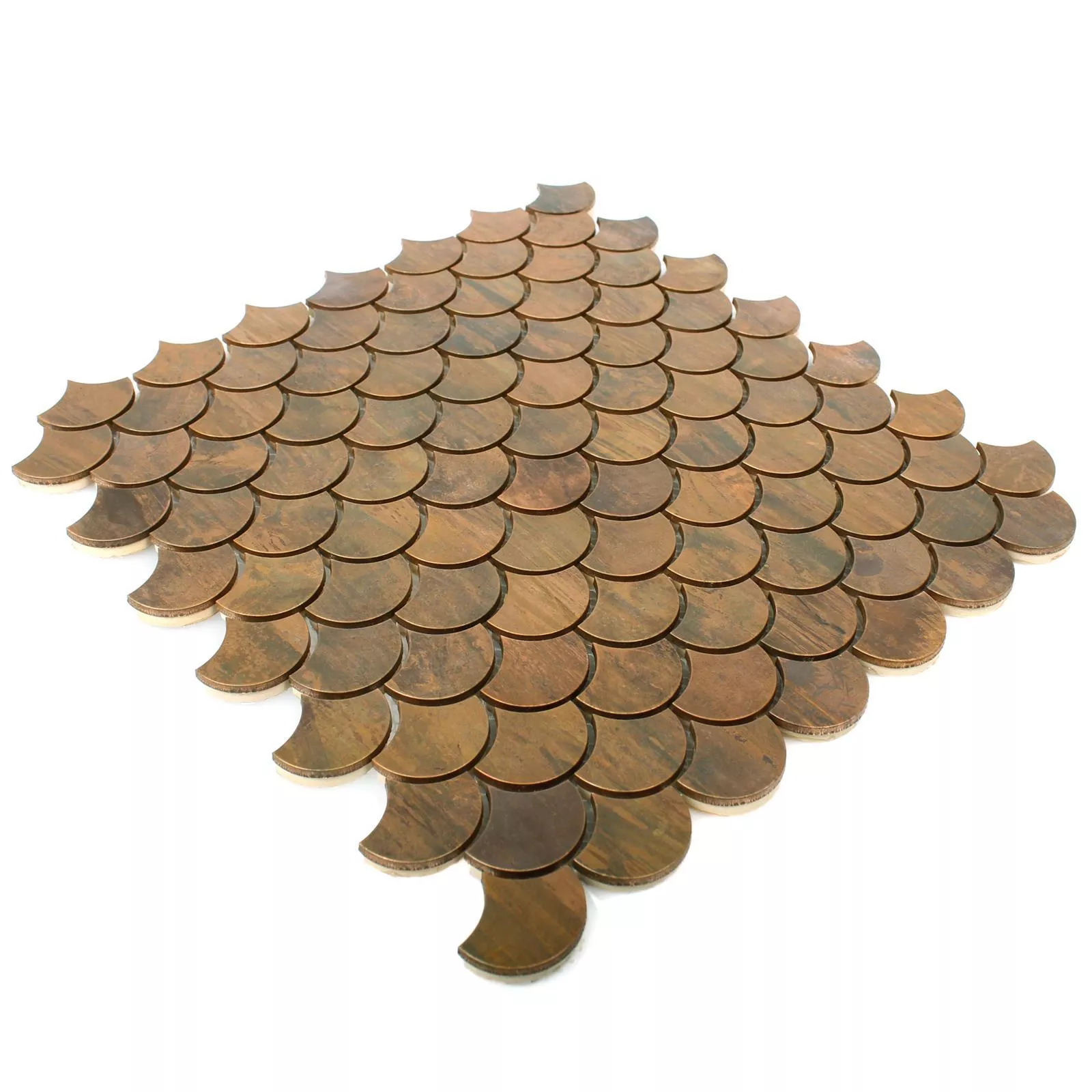 Metal Copper Mosaic Tiles Myron Scale Form