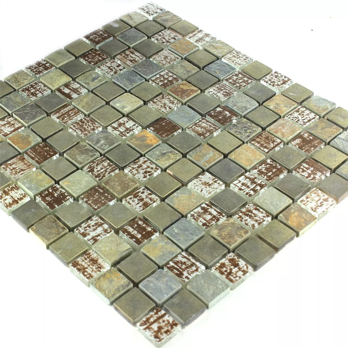 Sample Quartzite Mosaic Tiles Glass Rost