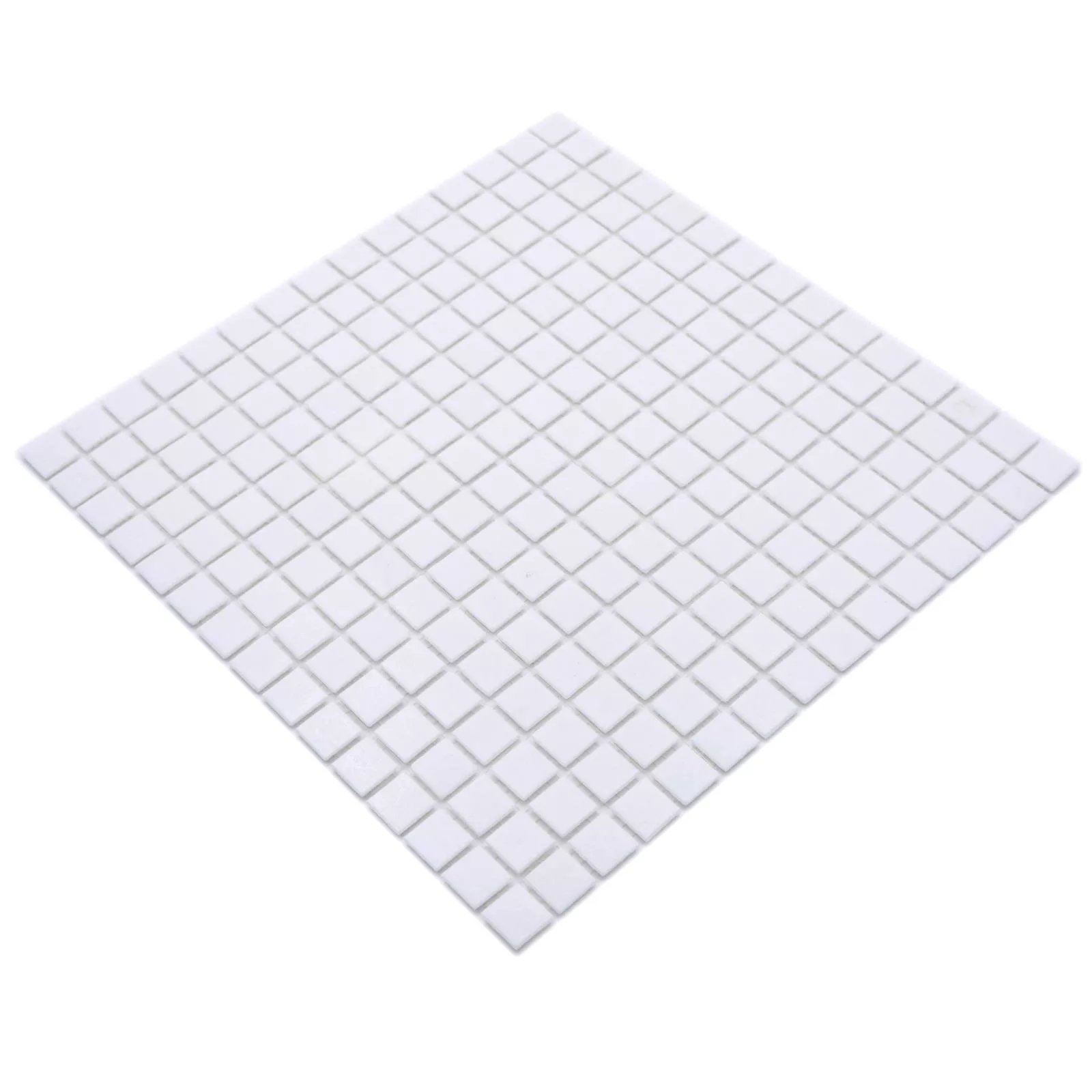 Swimming Pool Mosaic Iceland Paper Glued Blanc