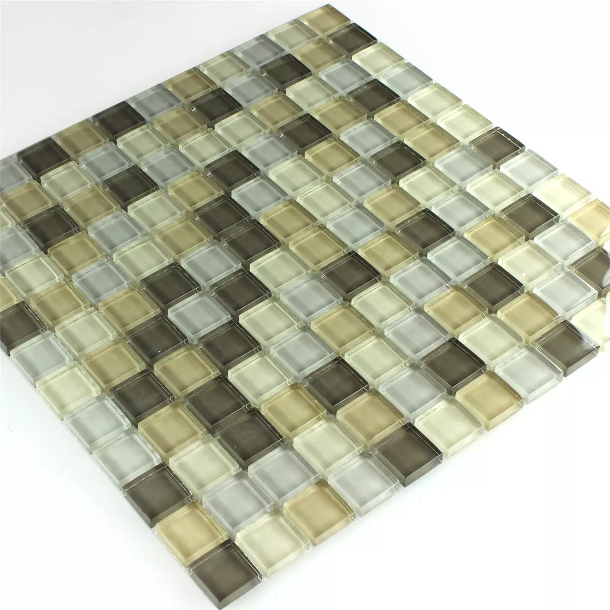 Sample Mosaic Tiles Glass Light Green 