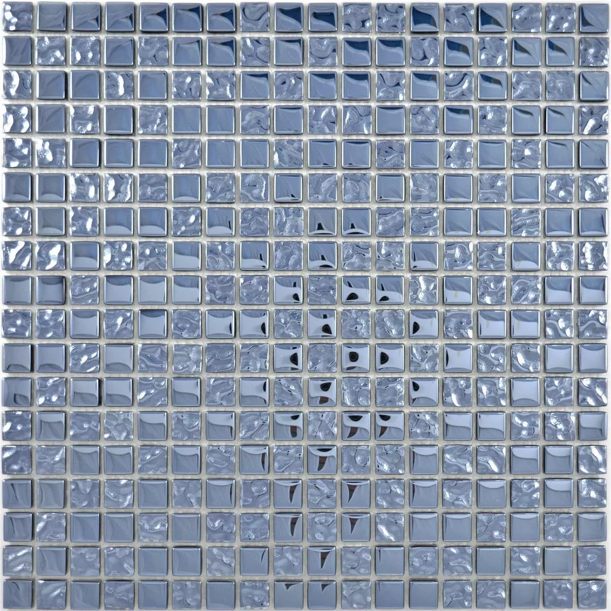 Sample Glass Mosaic Tiles Moldau Black