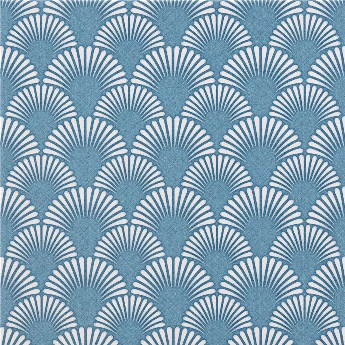 Sample Floor Tiles Cement Optic Wildflower Blue Decor 18,5x18,5cm