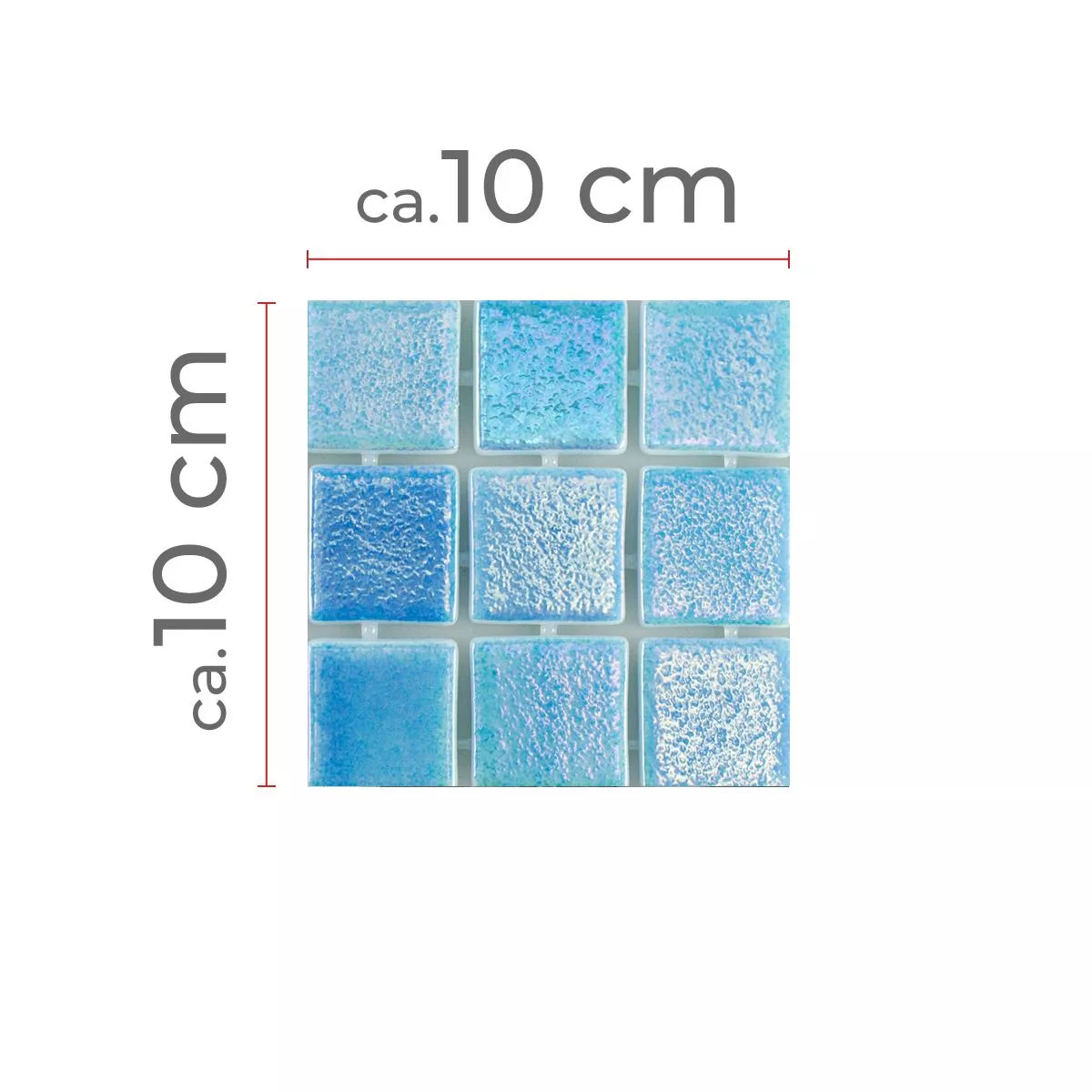 Sample Glass Swimming Pool Mosaic McNeal Light Blue 38