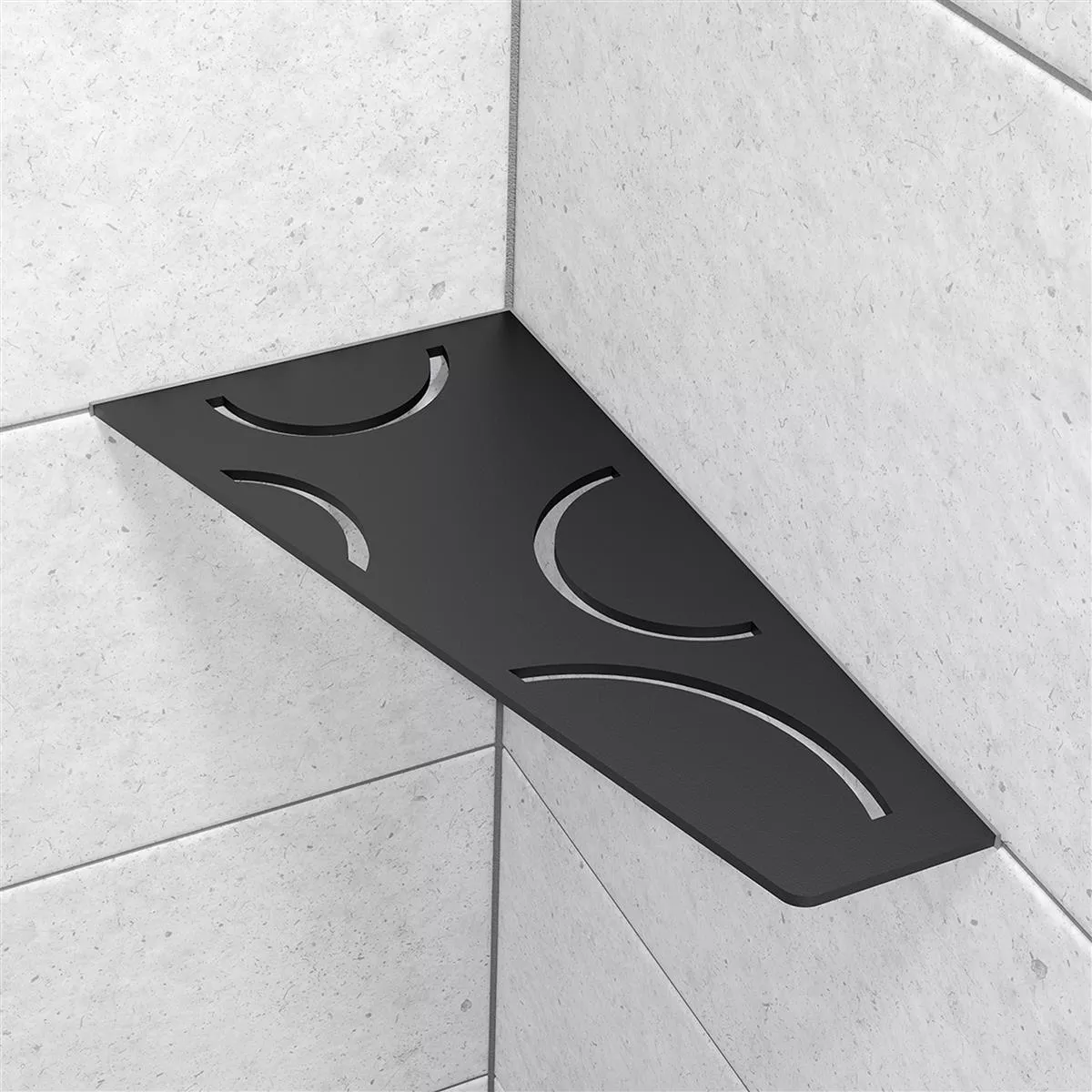 Wall shelf shower shelf Schlüter 4eck 15,4x29,5cm Curve Graphite