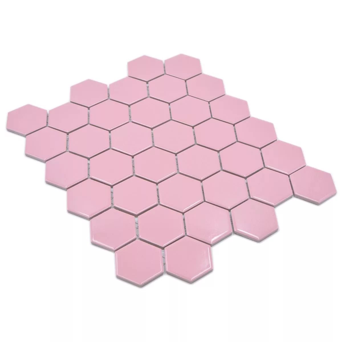 Sample from Ceramic Mosaic Salomon Hexagon Pink H51
