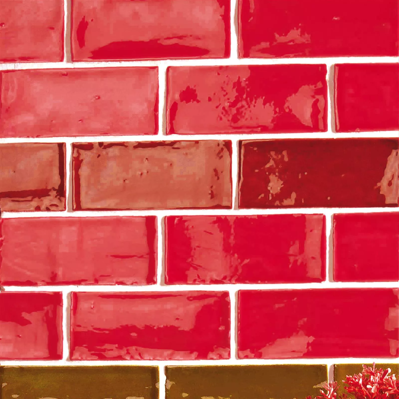 Wall Tile Algier Hand Made 7,5x15cm Red
