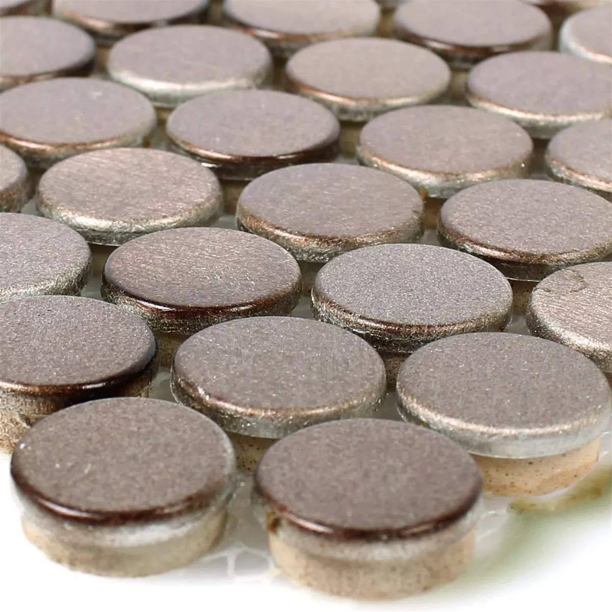 Mosaic Tiles Aluminium Metal Fantom Button Bronze Mosaic Tiles Aluminium Metal Fantom Button Bronze
