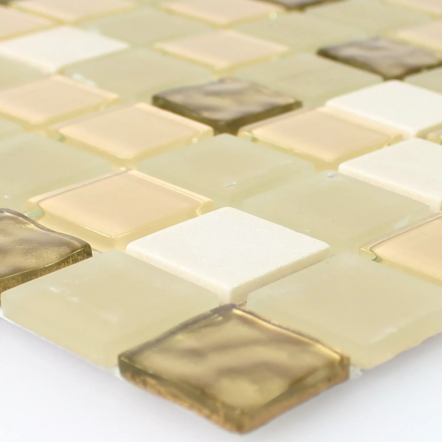 Mosaic Tiles Natural Stone Glass Self Adhesive Gold