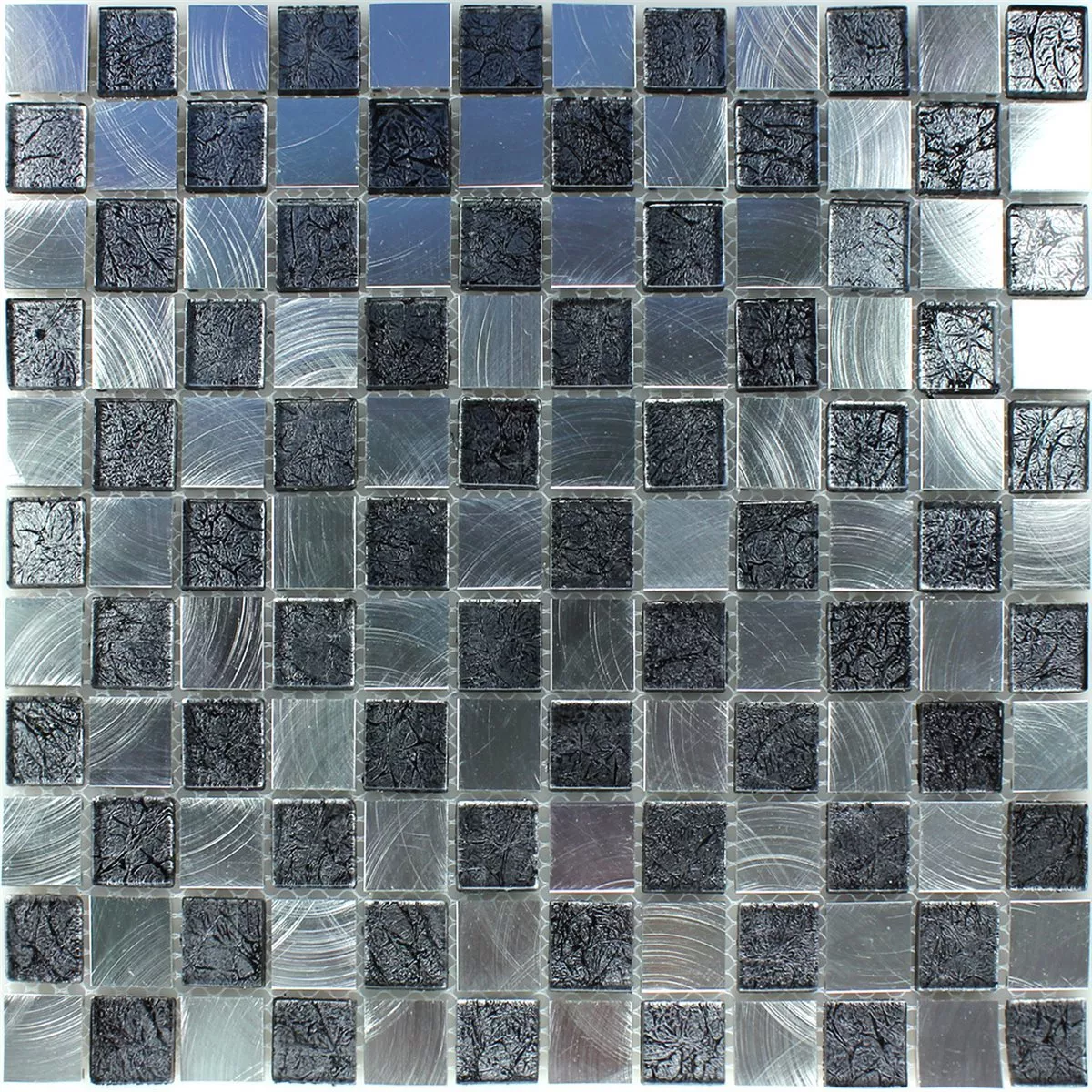 Sample Glass Aluminium Alu Mosaic Chess Board 