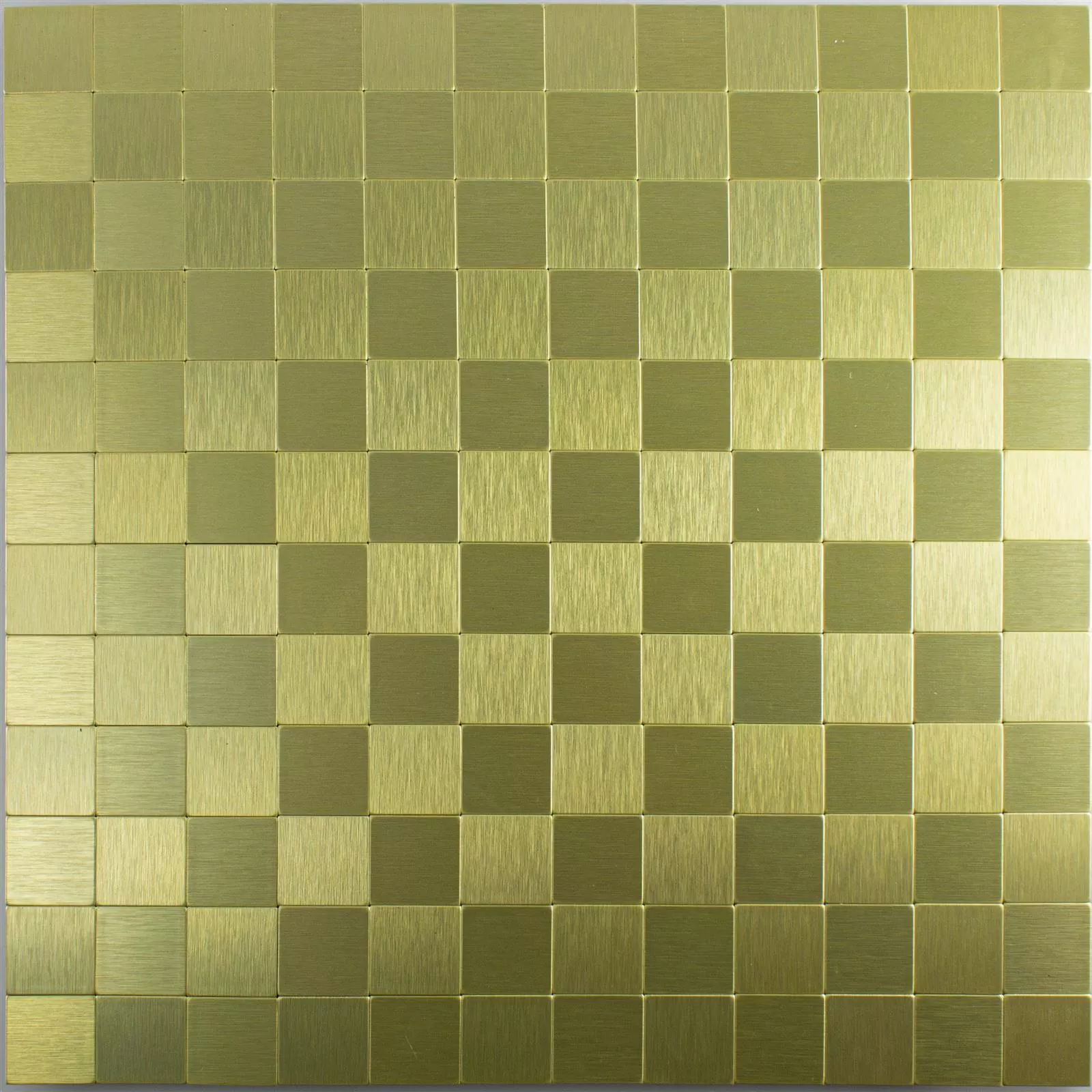 Sample from Mosaic Tiles Metal Self Adhesive Vryburg Gold Square 