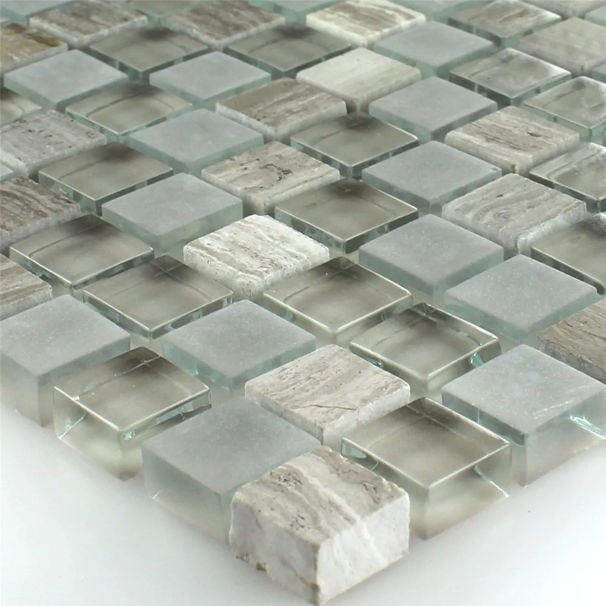 Sample Mosaic Tiles Glass Marble Burlywood 