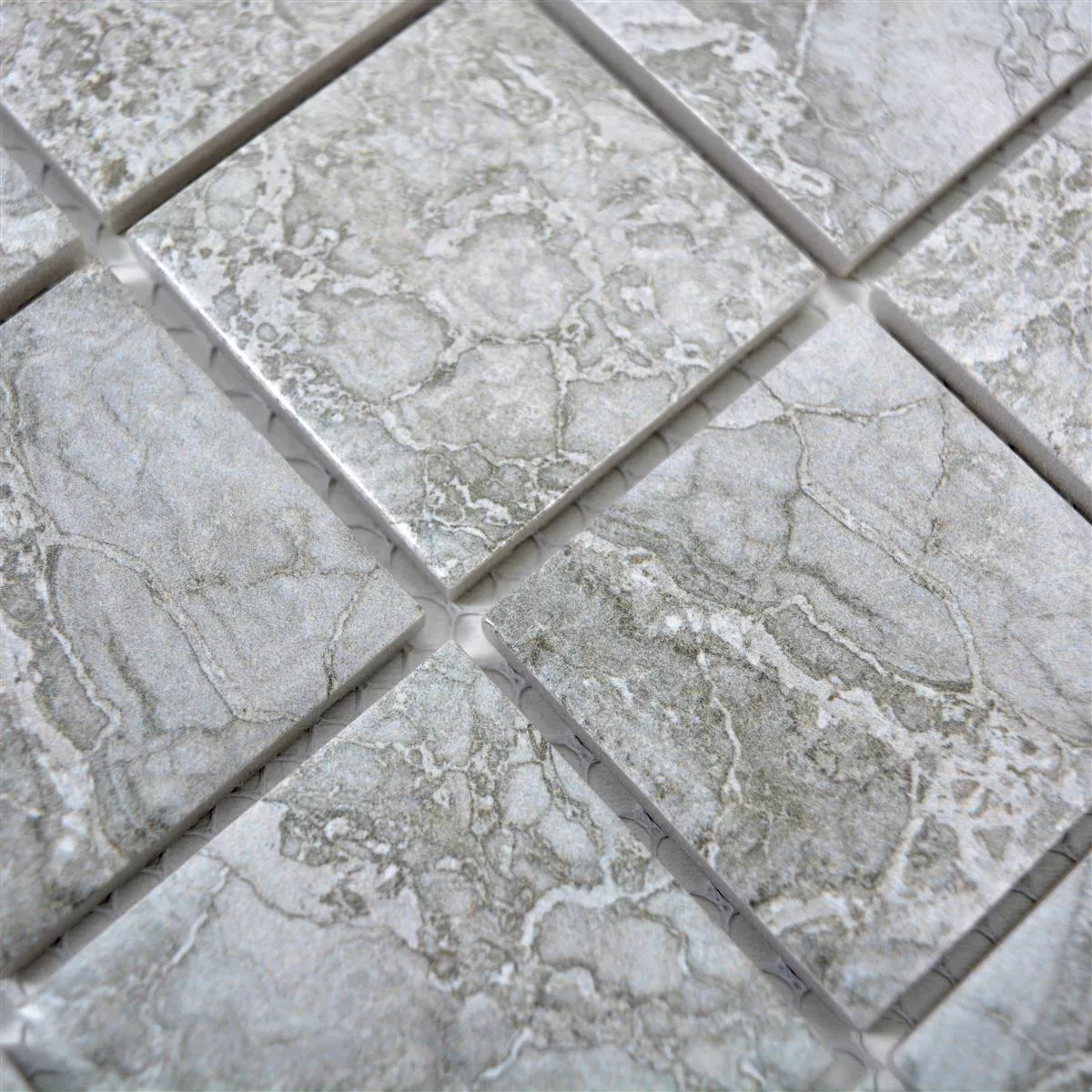 Ceramic Mosaic Tiles Oscar Stone Optic Grey