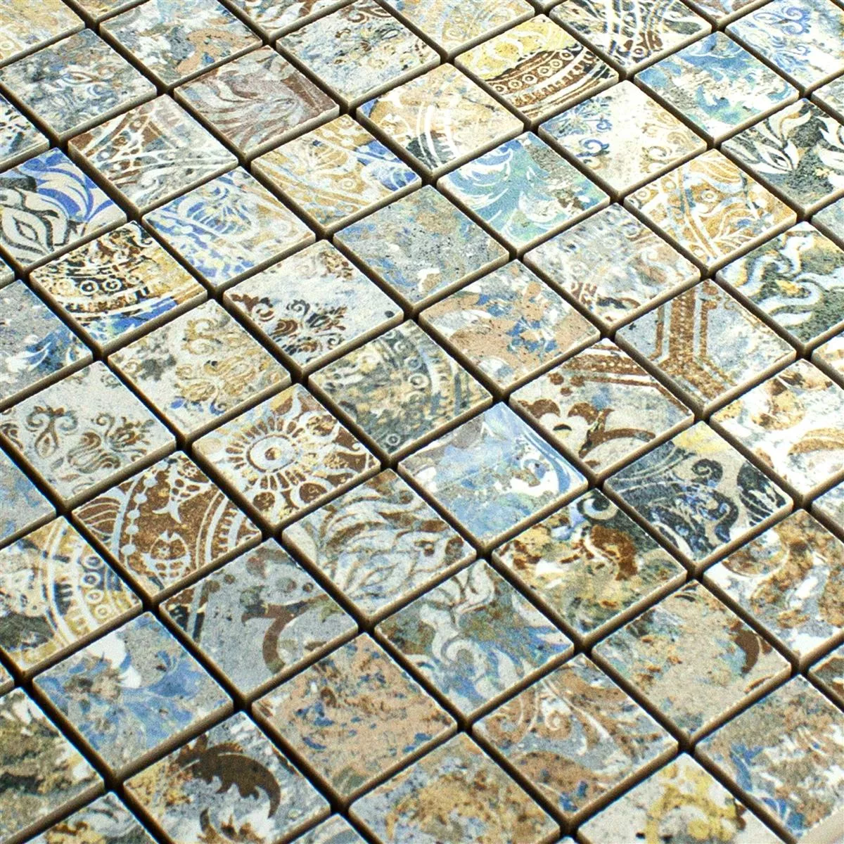 Sample Ceramic Mosaic Tiles Patchwork Colored