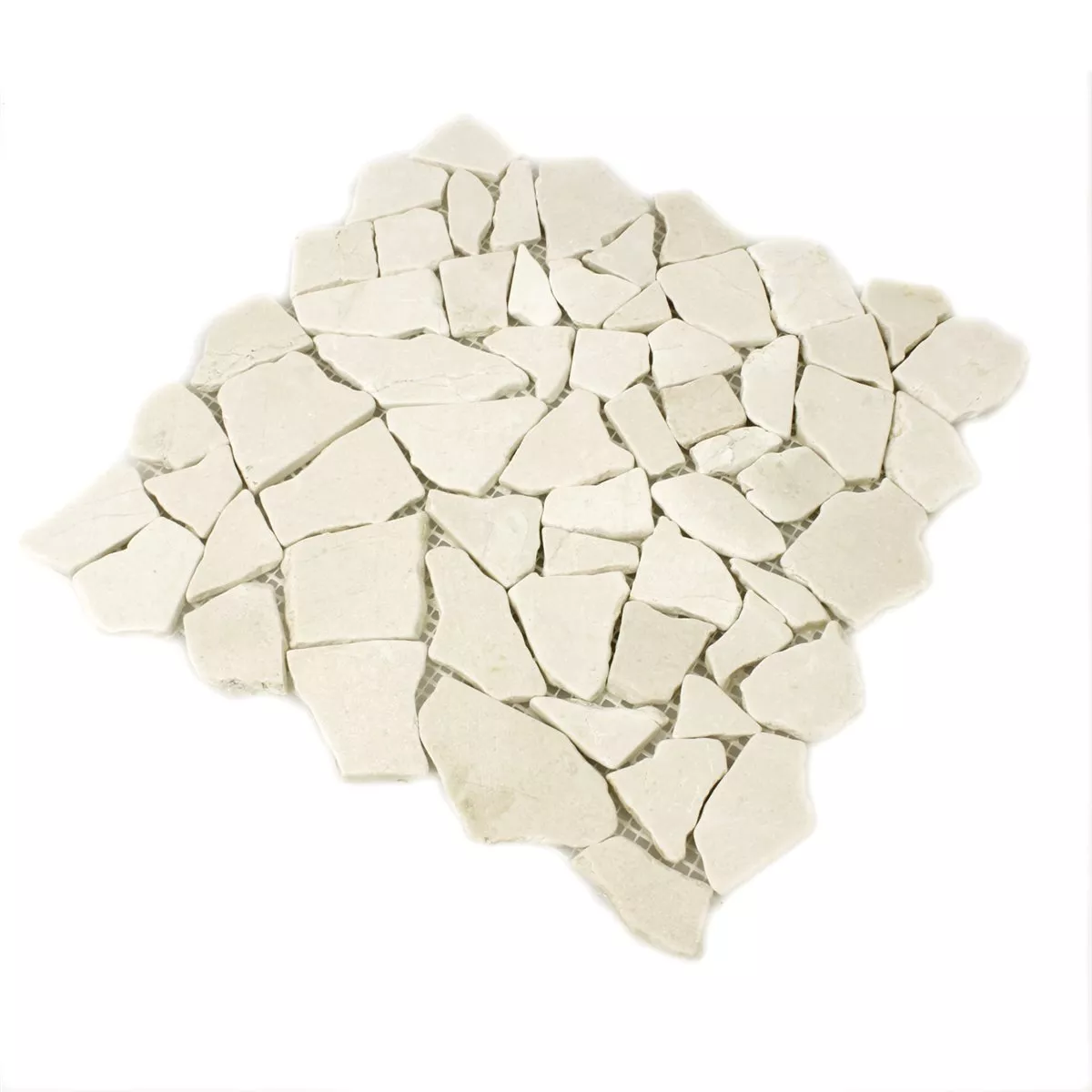 Sample Mosaic Tiles Broken Marble Botticino