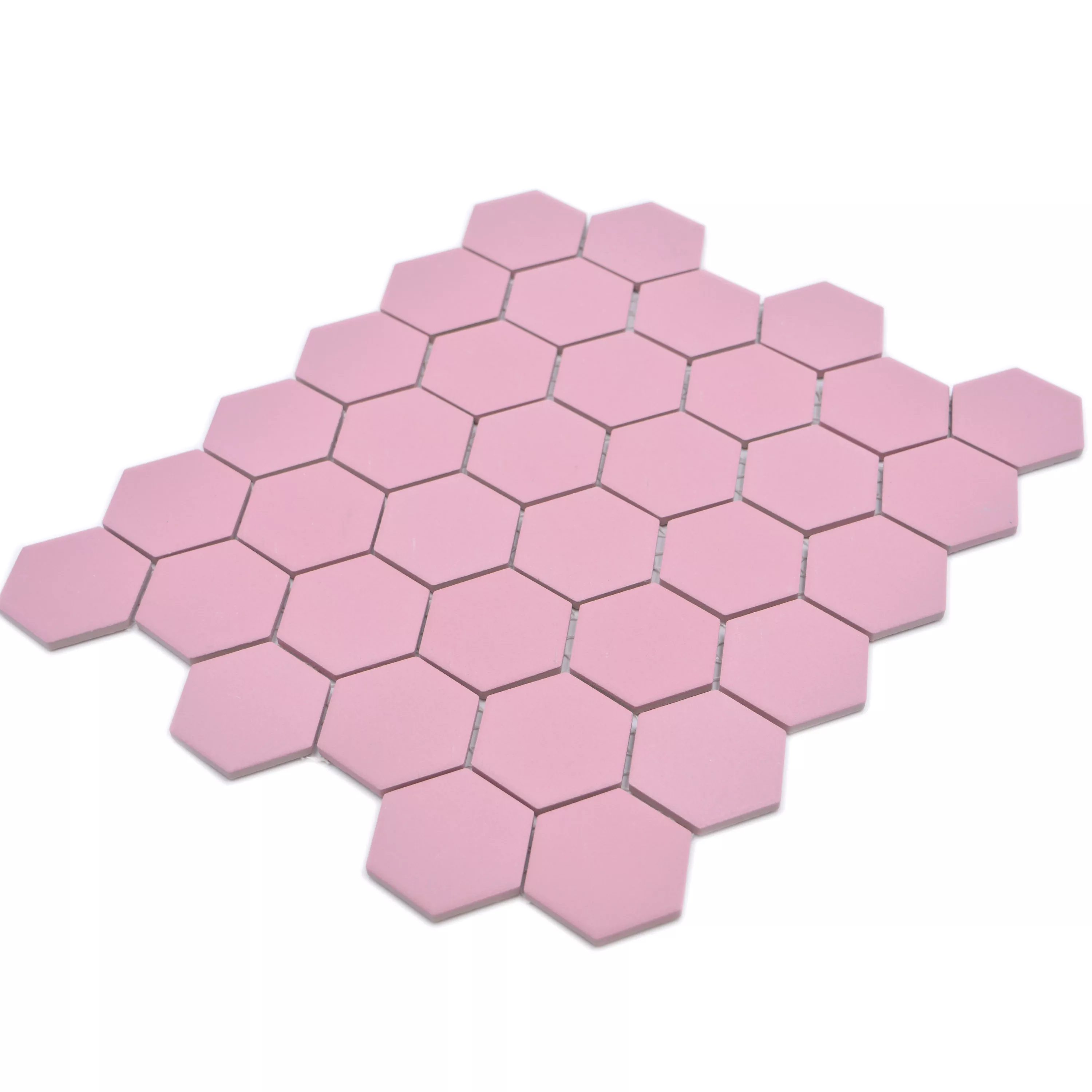 Ceramic Mosaic Bismarck R10B Hexagon Pink H51