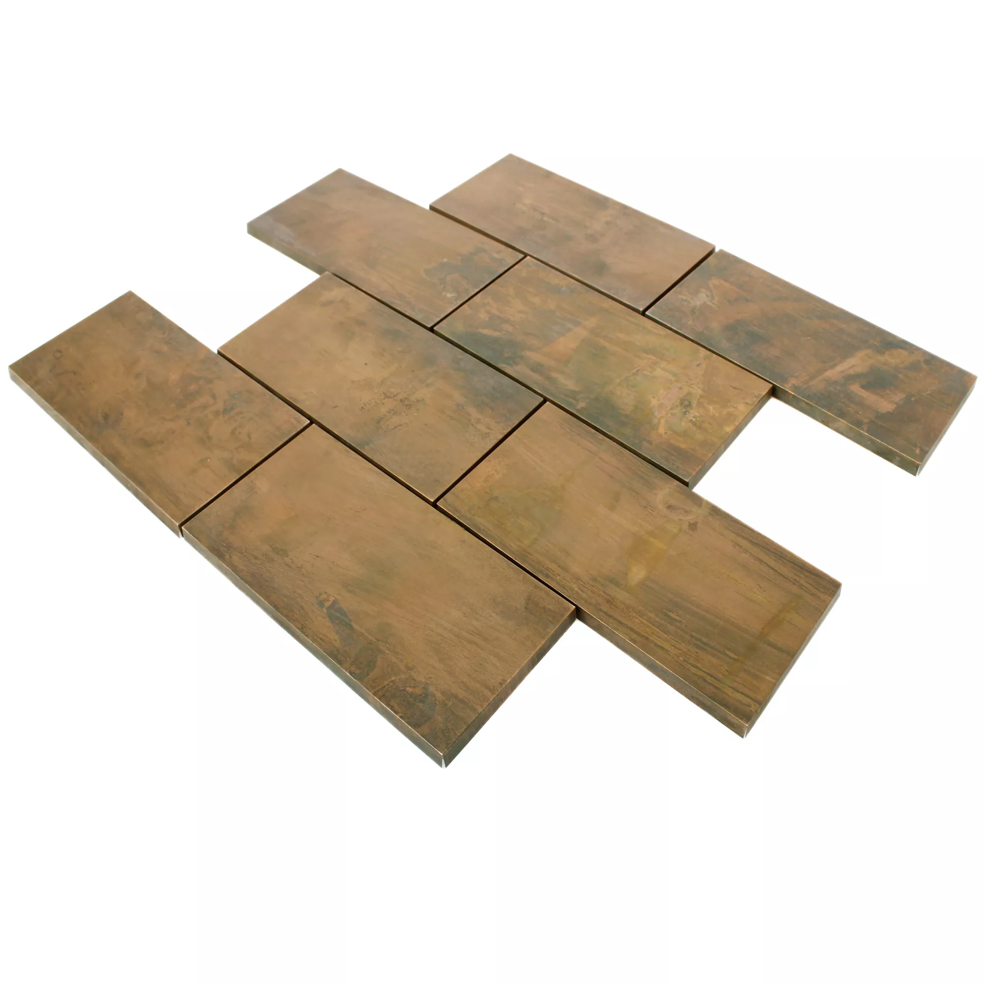 Sample Metal Copper Mosaic Tiles Myron Rectangle