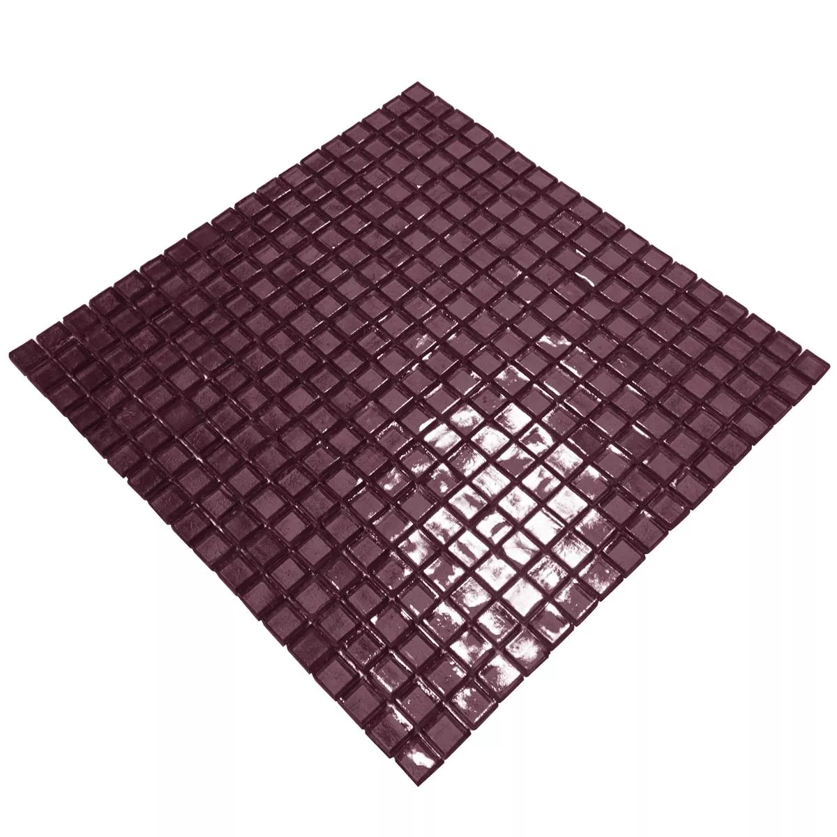 Sample Glass Mosaic Tiles Anastasia Wine red