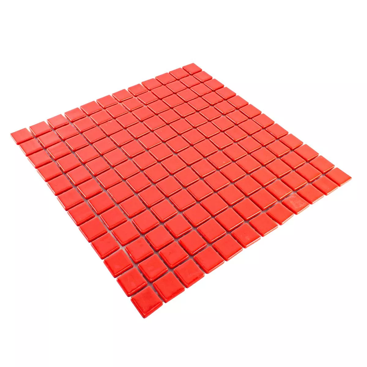 Glass Pool Swimmingpool Mosaic Pixley Red