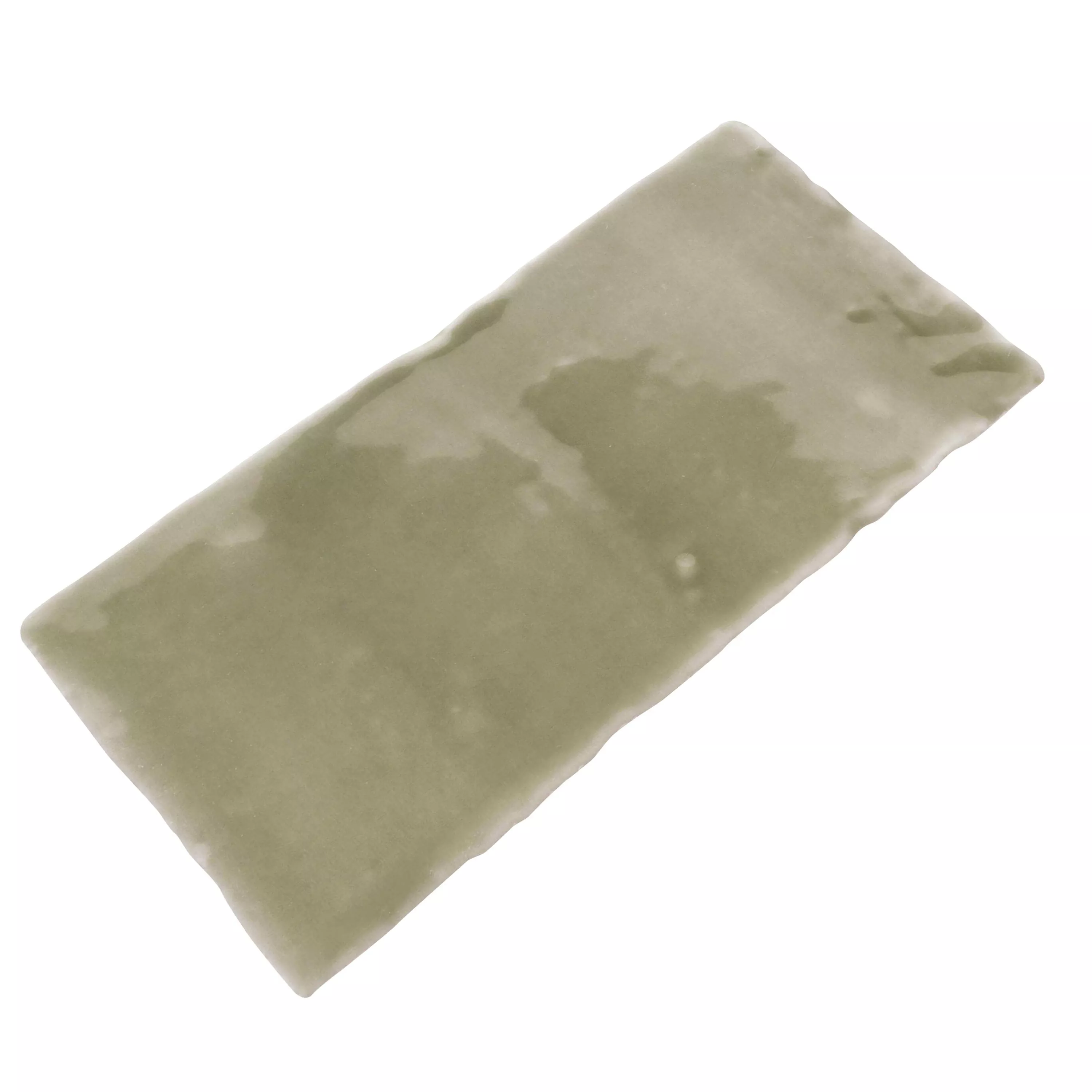 Wall Tile Algier Hand Made 7,5x15cm Olive Green