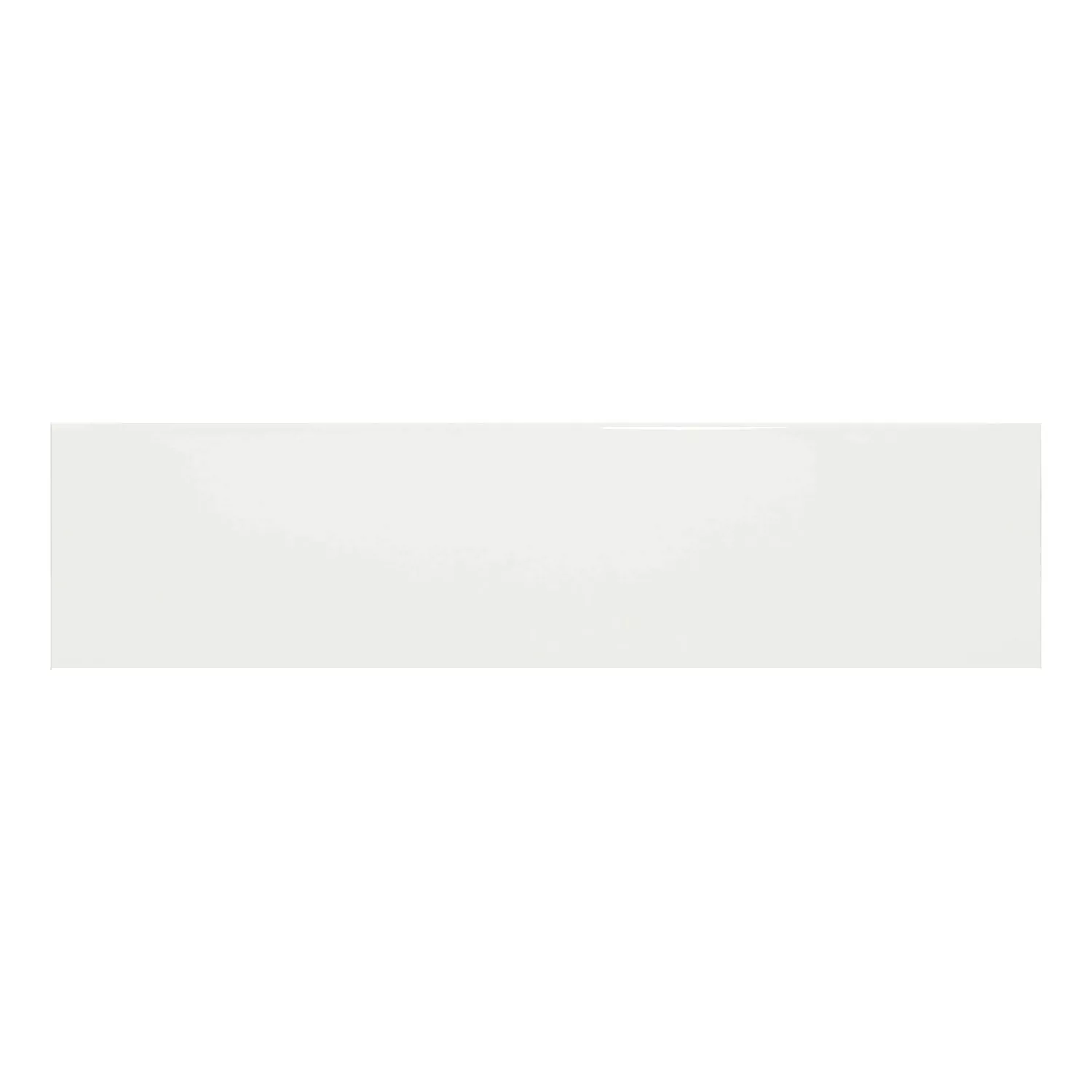 Metro tile Blanc Glossy 7,5x30 cm Without Facet Swissland Blanco