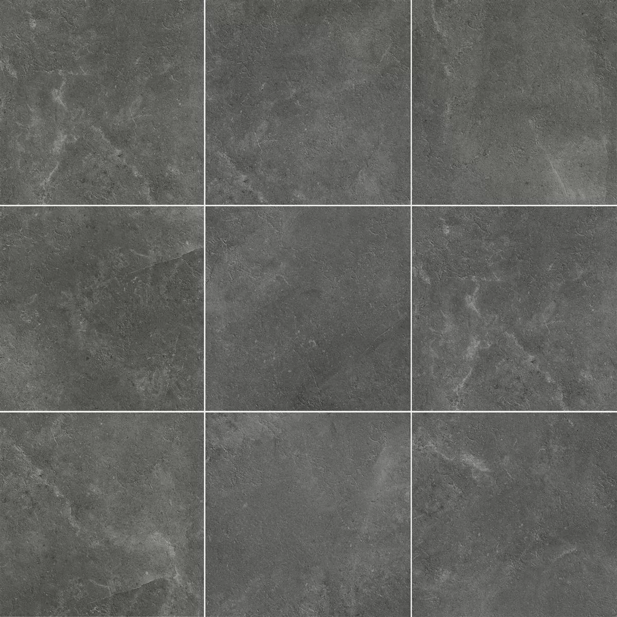 Sample Floor Tiles Bangui Stone Optic 60x60cm Dark Grey