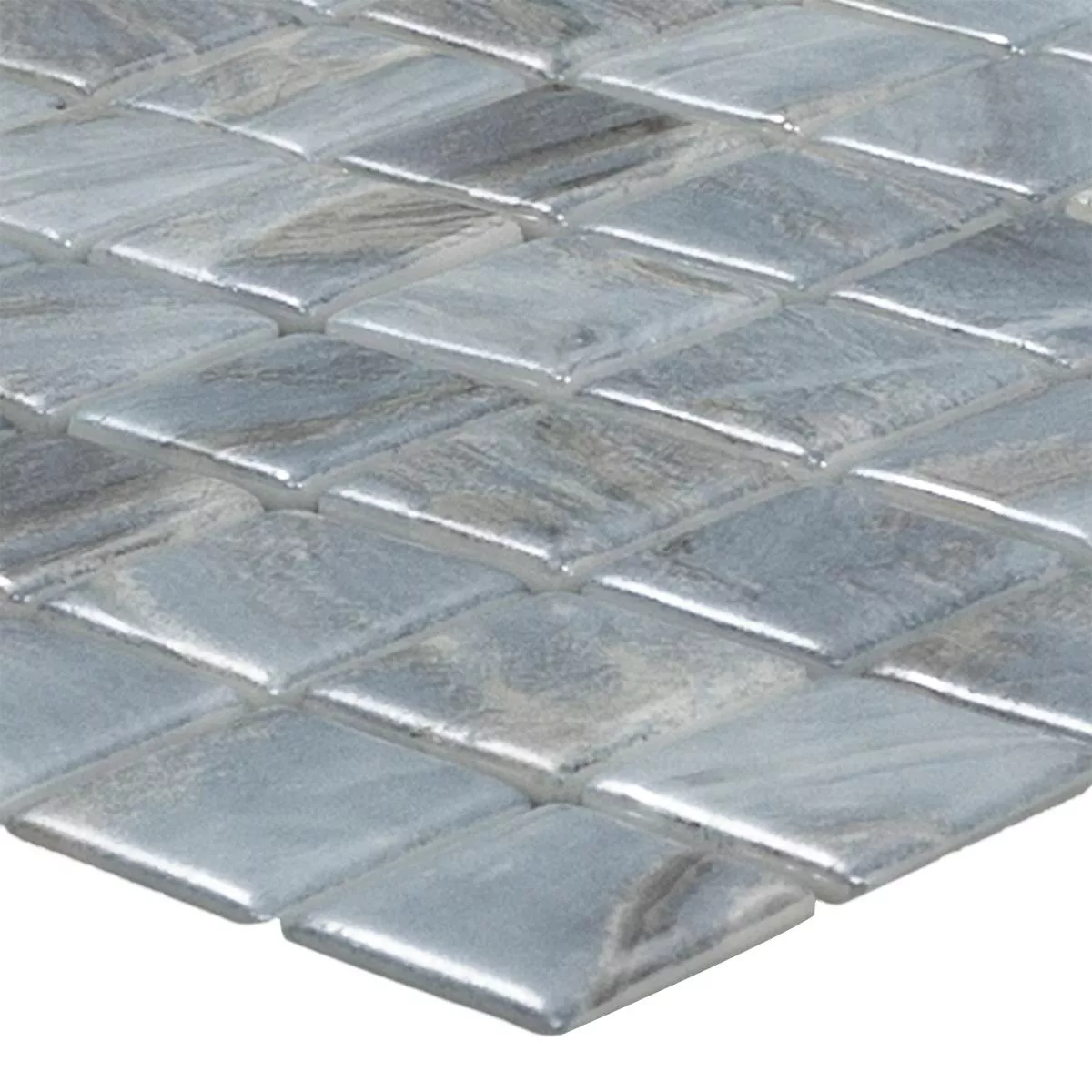 Glass Swimming Pool Mosaic Alassio Grey 25