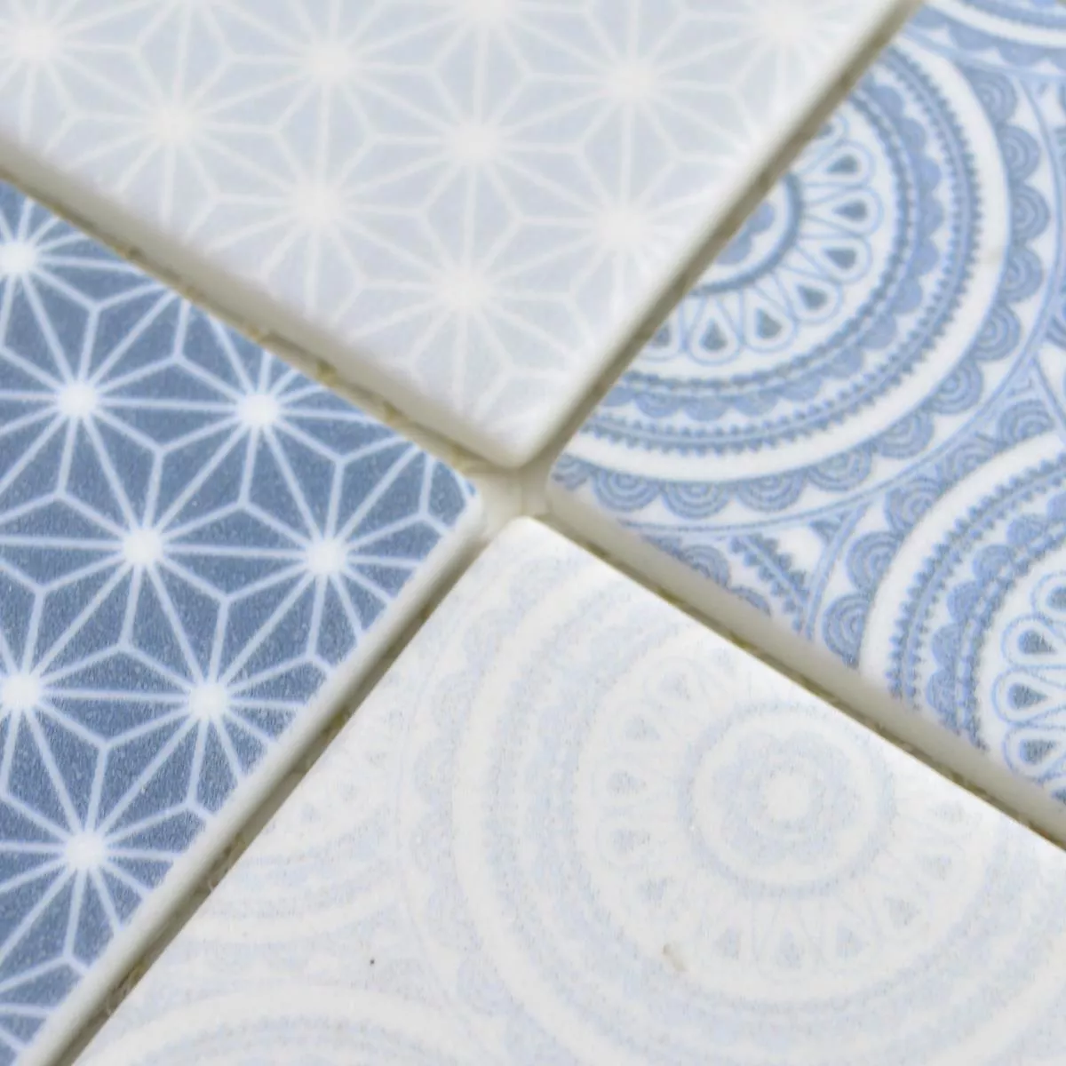 Sample Glass Mosaic Tiles Acapella Light Blue Square