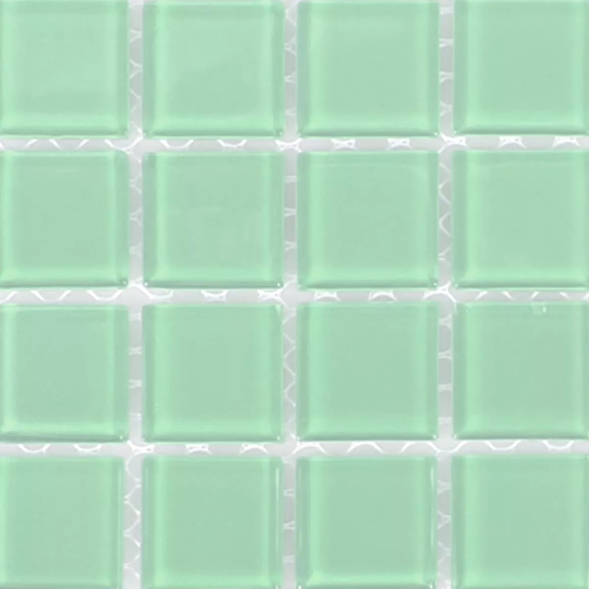 Sample Glass Mosaic Tiles Florida Light Green