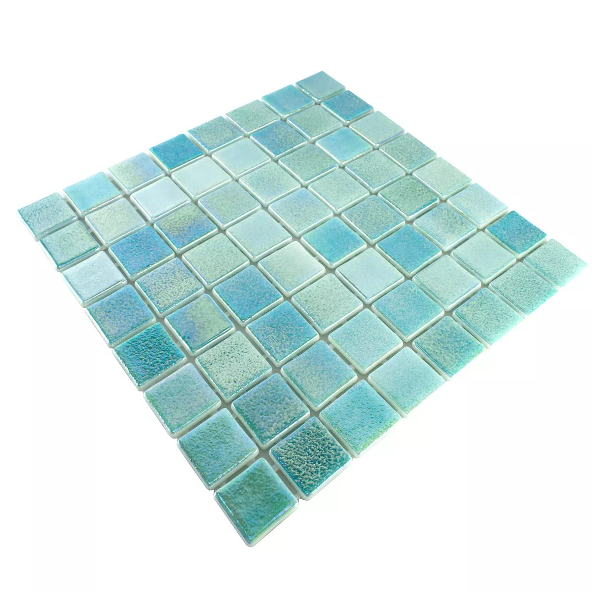 Sample Glass Swimming Pool Mosaic McNeal Cyan 38
