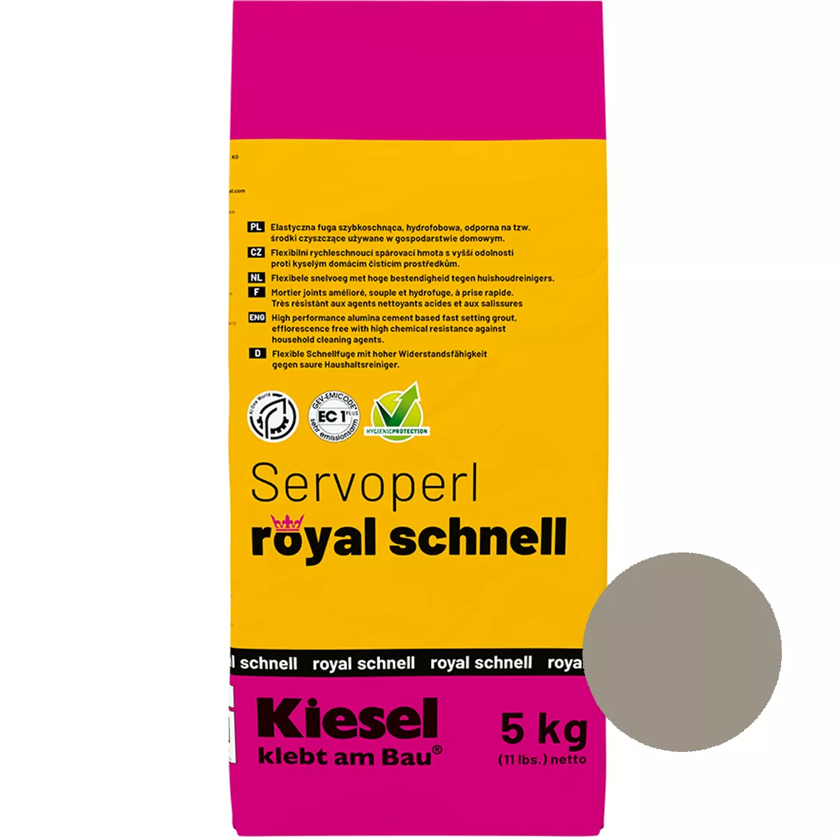 Joint compound Servoperl Royal Schnell Stone Grey 5 Kg