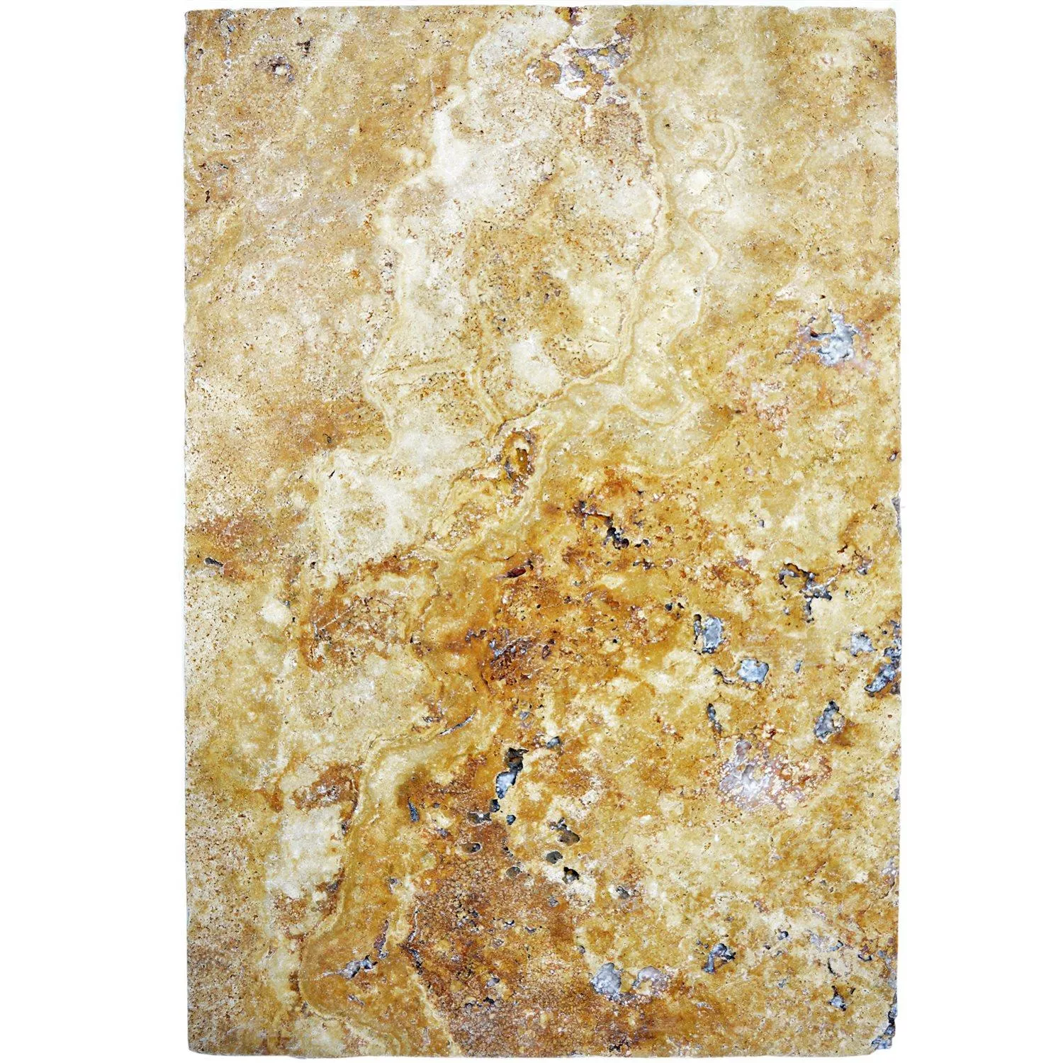 Natural Stone Tiles Travertine Castello Gold 40,6x61cm Natural Stone Tiles Travertine Castello Gold 40,6x61cm