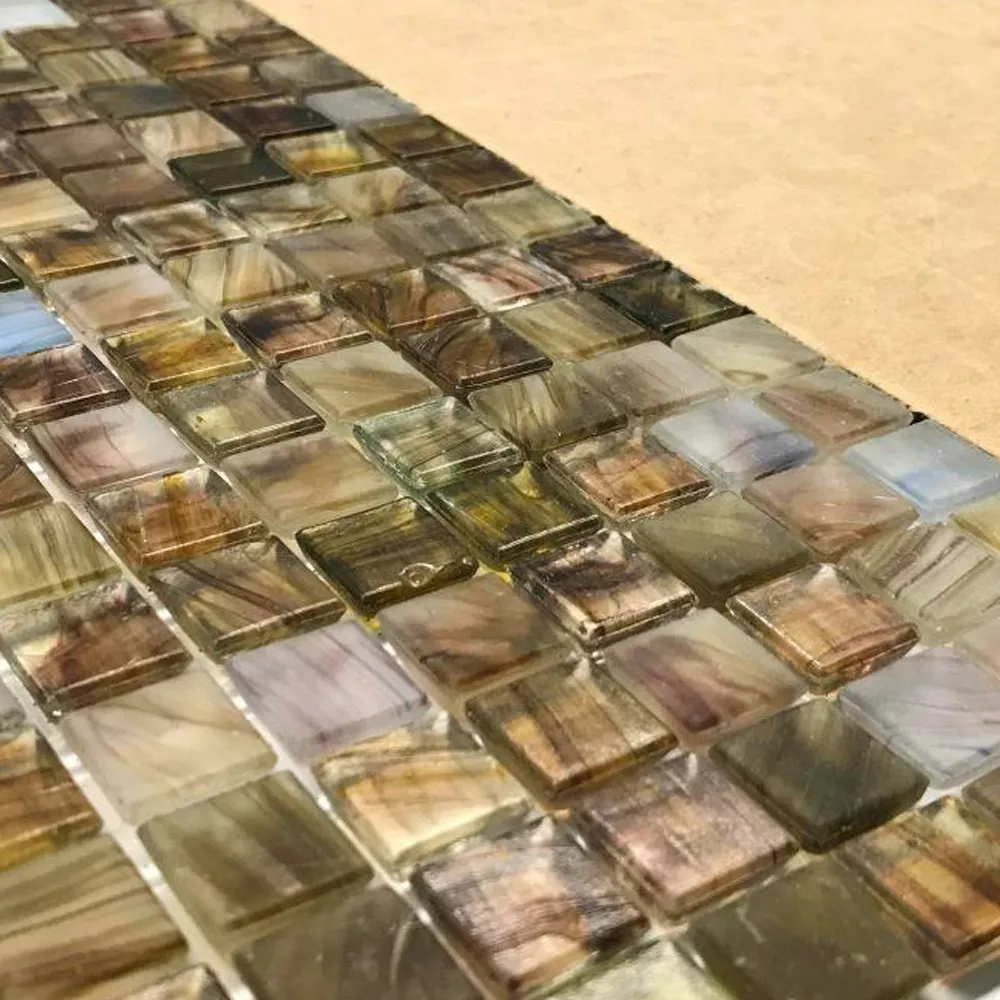 Sample Glass Swimming Pool Mosaic Tiles Pergamon Brown