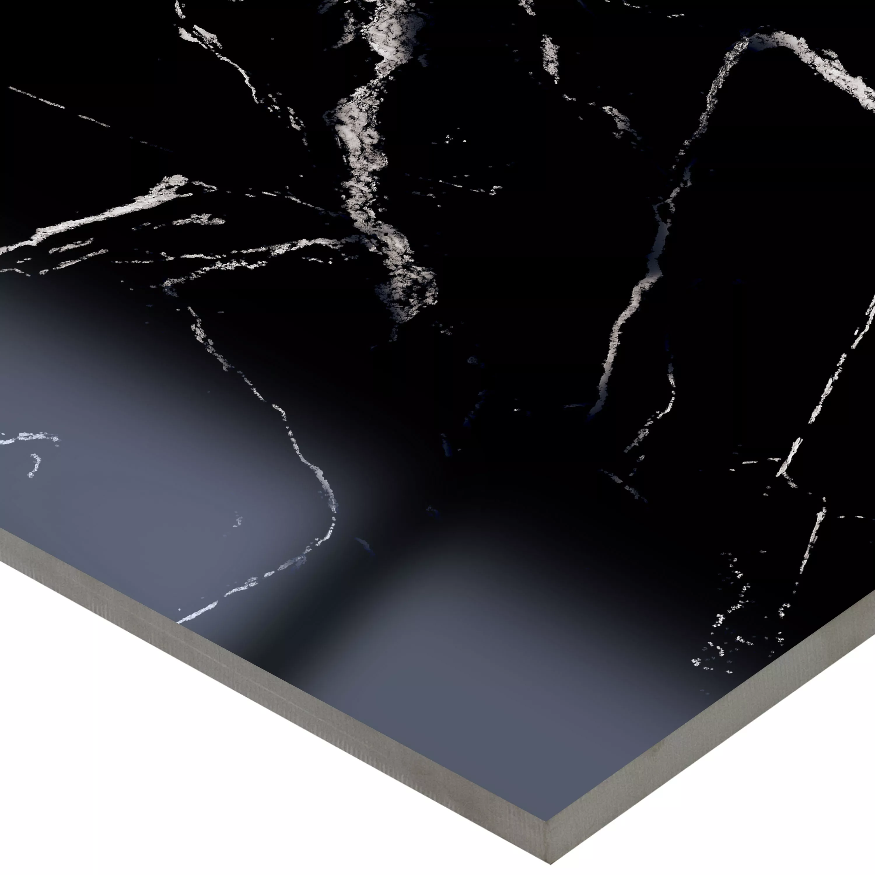 Sample Floor Tiles Louisburg Statuario Polished Black 60x120cm