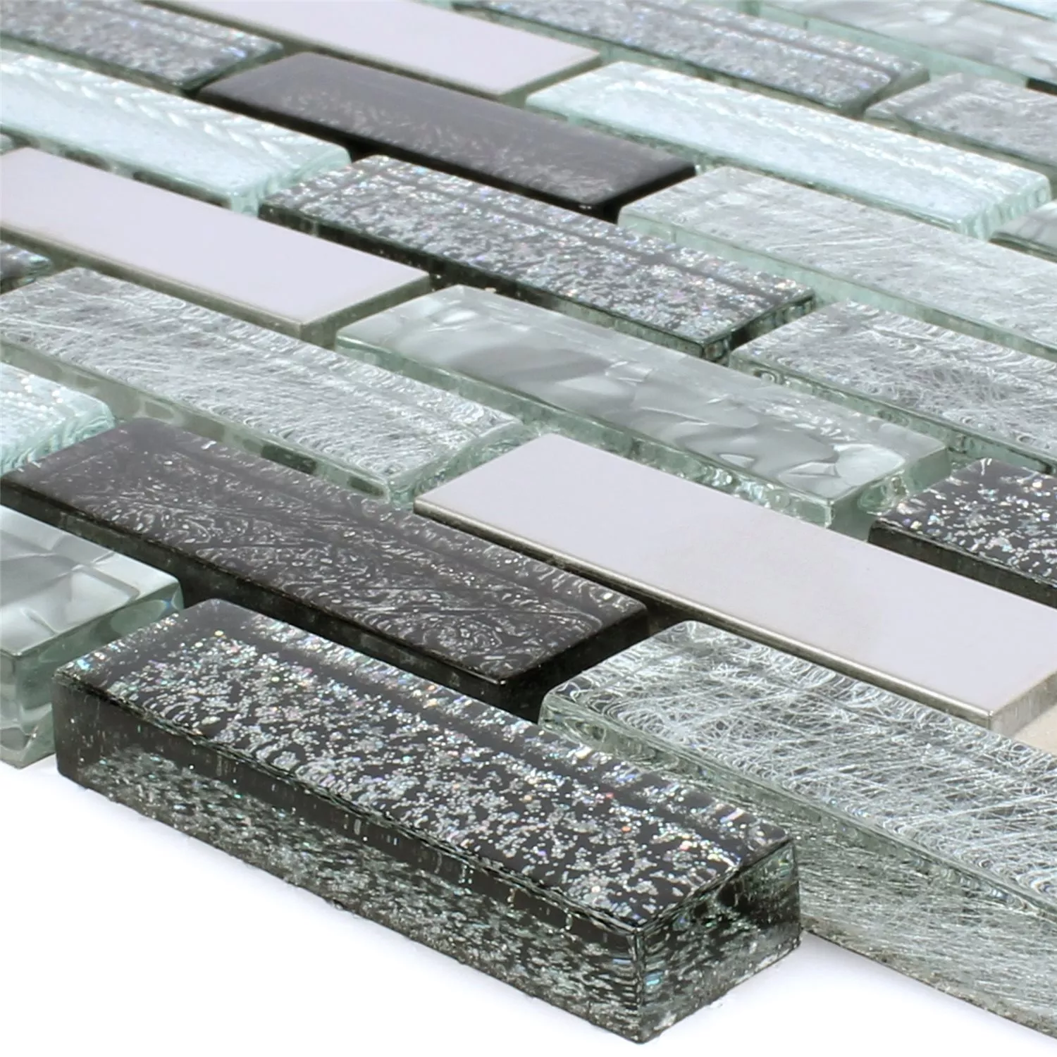 Mosaic Tiles Felicitas Silver Grey Black Mosaic Tiles Felicitas Silver Grey Black