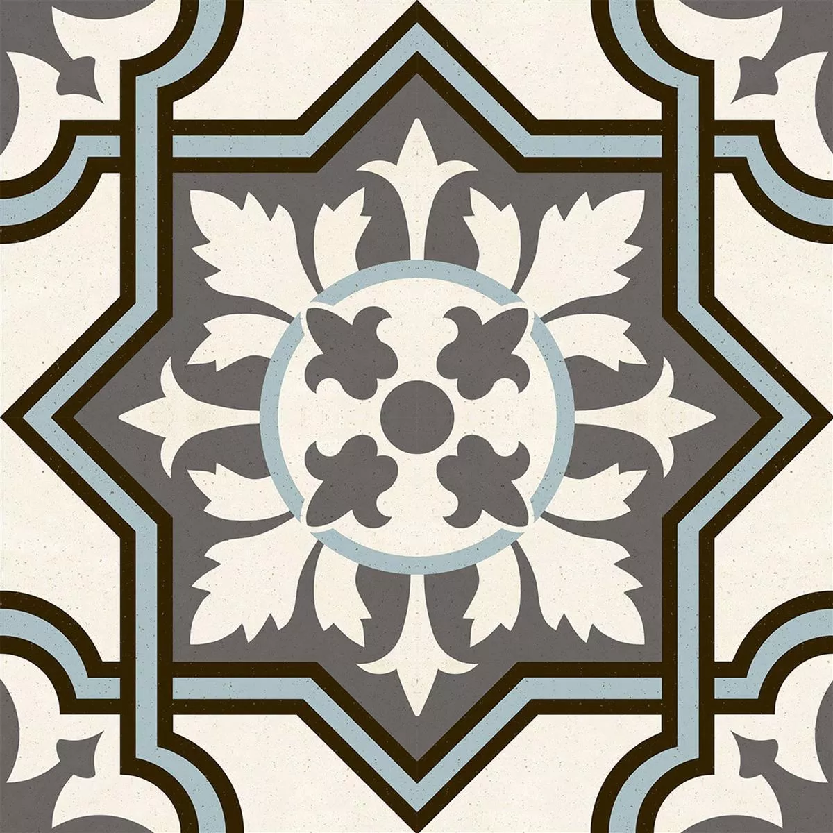 Porcelain Stoneware Tiles Bellissimo Blue 22,5 x 22,5cm Porcelain Stoneware Tiles Bellissimo Blue 22,5 x 22,5cm