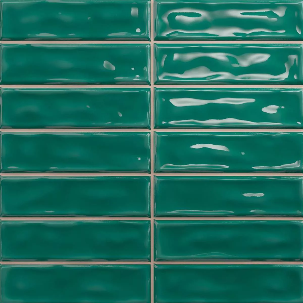 Greep Sample Picture Sample Wall Tiles Verbania Sticks Glossy Waved Green 20x20cm