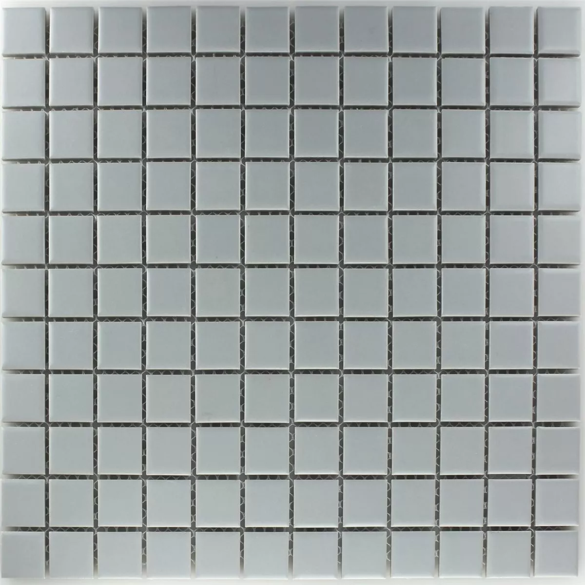 Sample Mosaic Tiles Ceramic Grey Mat Uni