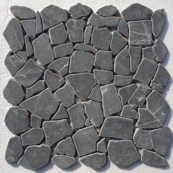 Sample Antic Marble Broken Mosaic Tiles Black Marquina