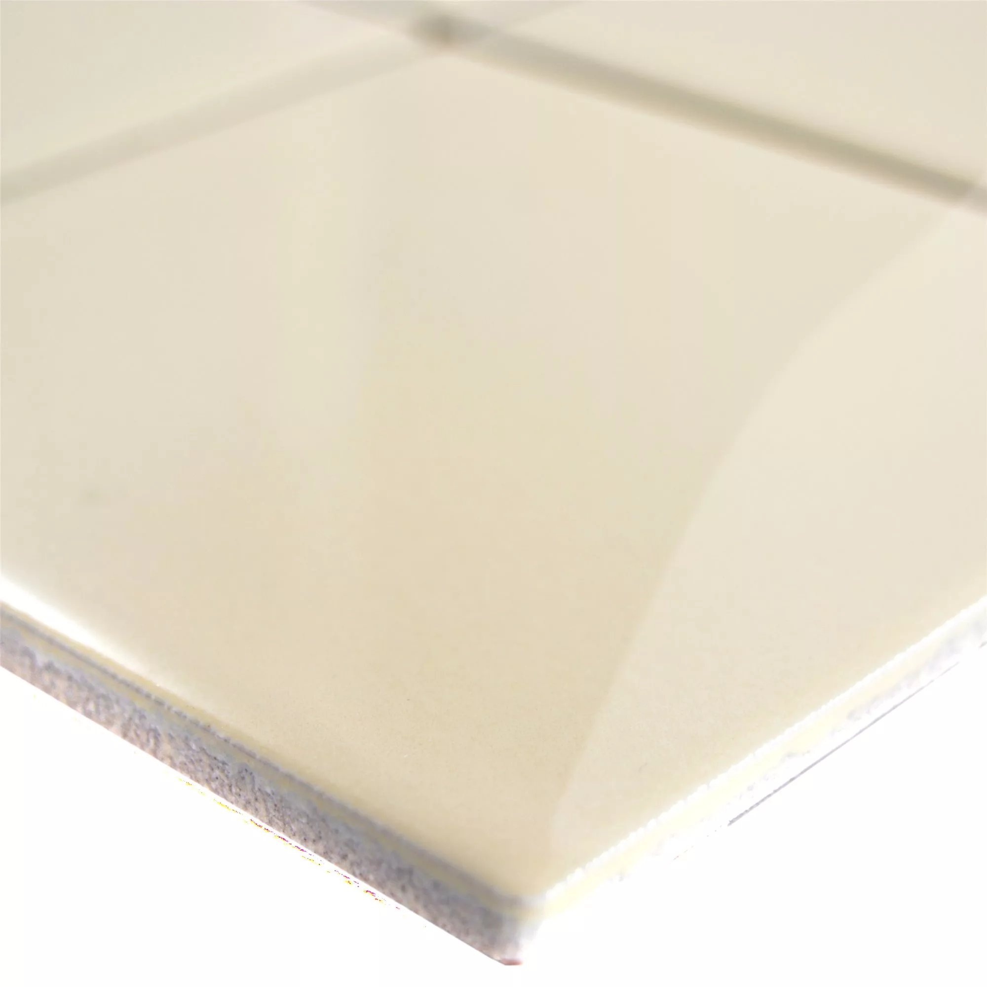 Ceramic Mosaic Tiles Adrian Beige Glossy Square 98 Ceramic Mosaic Tiles Adrian Beige Glossy Square 98