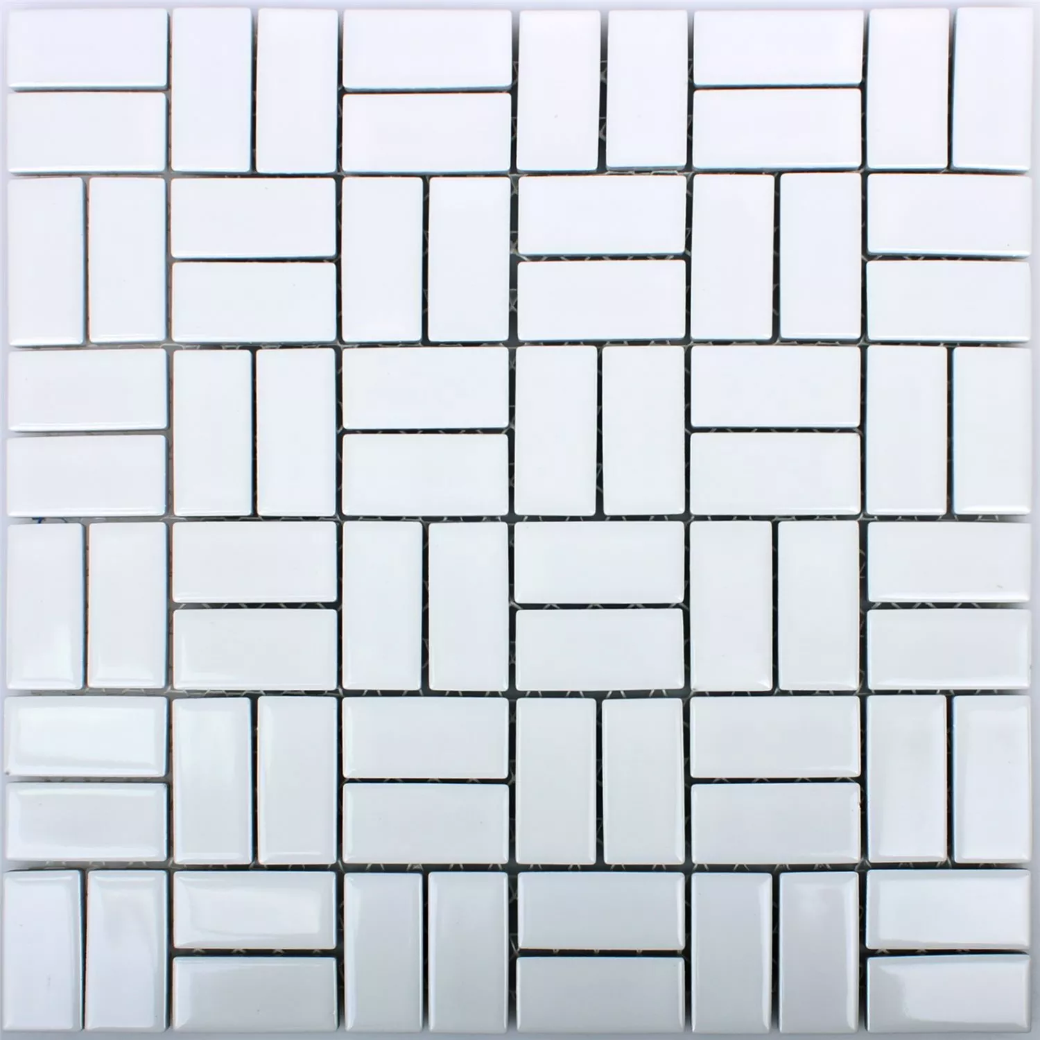 Mosaic Tiles Ceramic Cristianos White Mat