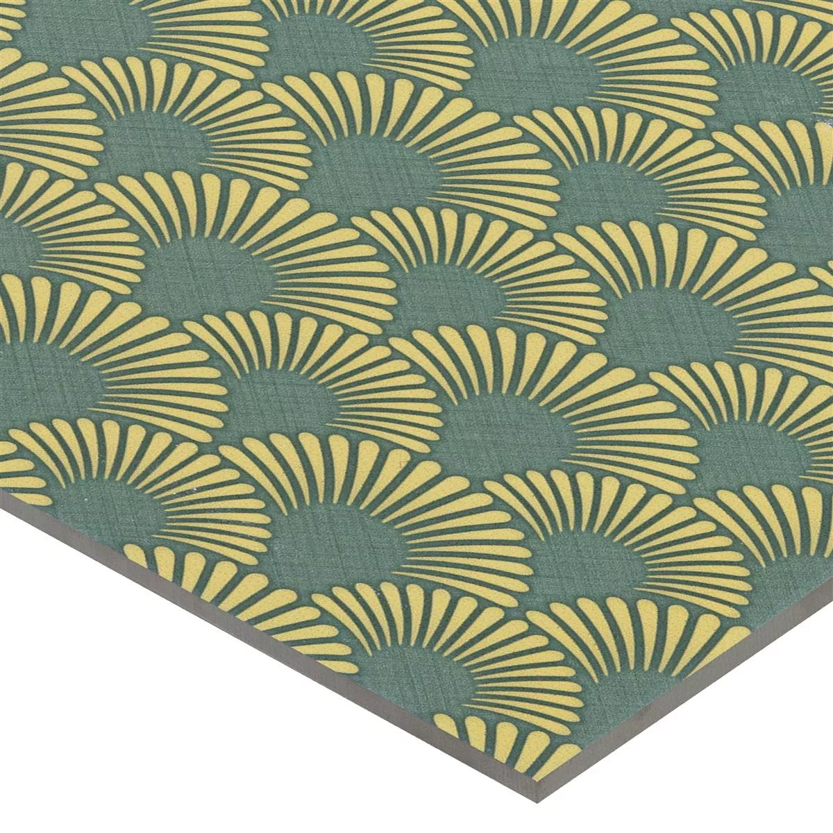 Floor Tiles Cement Optic Wildflower Green Decor 18,5x18,5cm 