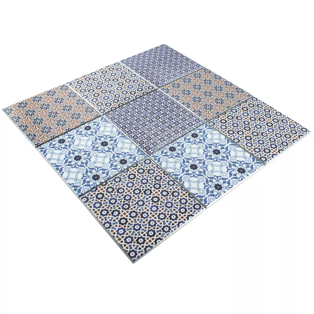 Sample Vinyl Mosaic Tiles Self Adhesive Poznan Blue