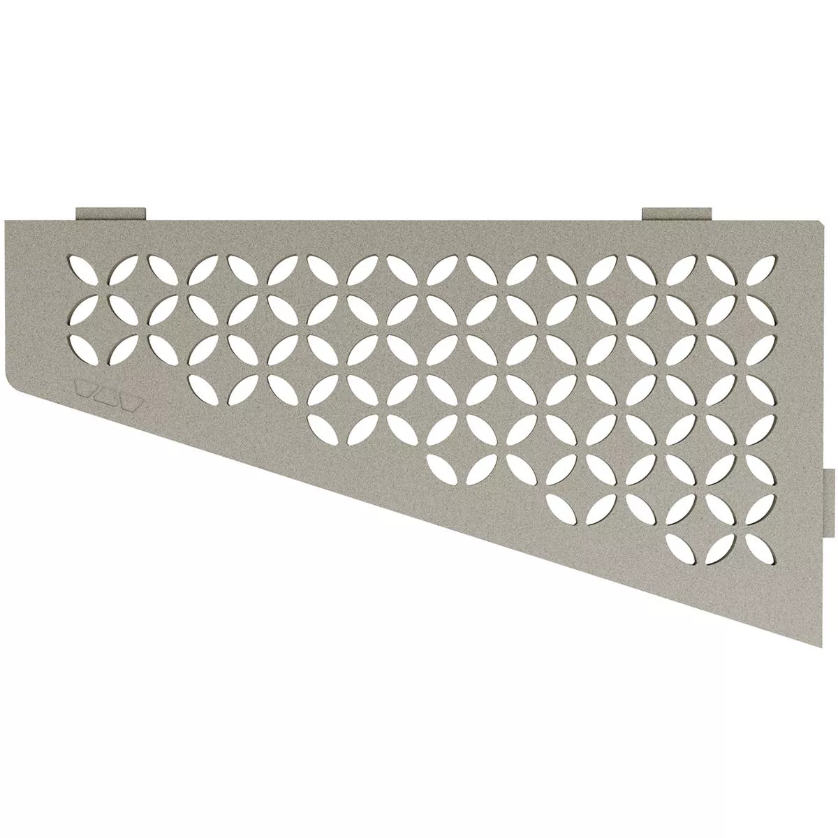 Wall shelf shower shelf Schlüter 4eck 15,4x29,5cm Floral Grey