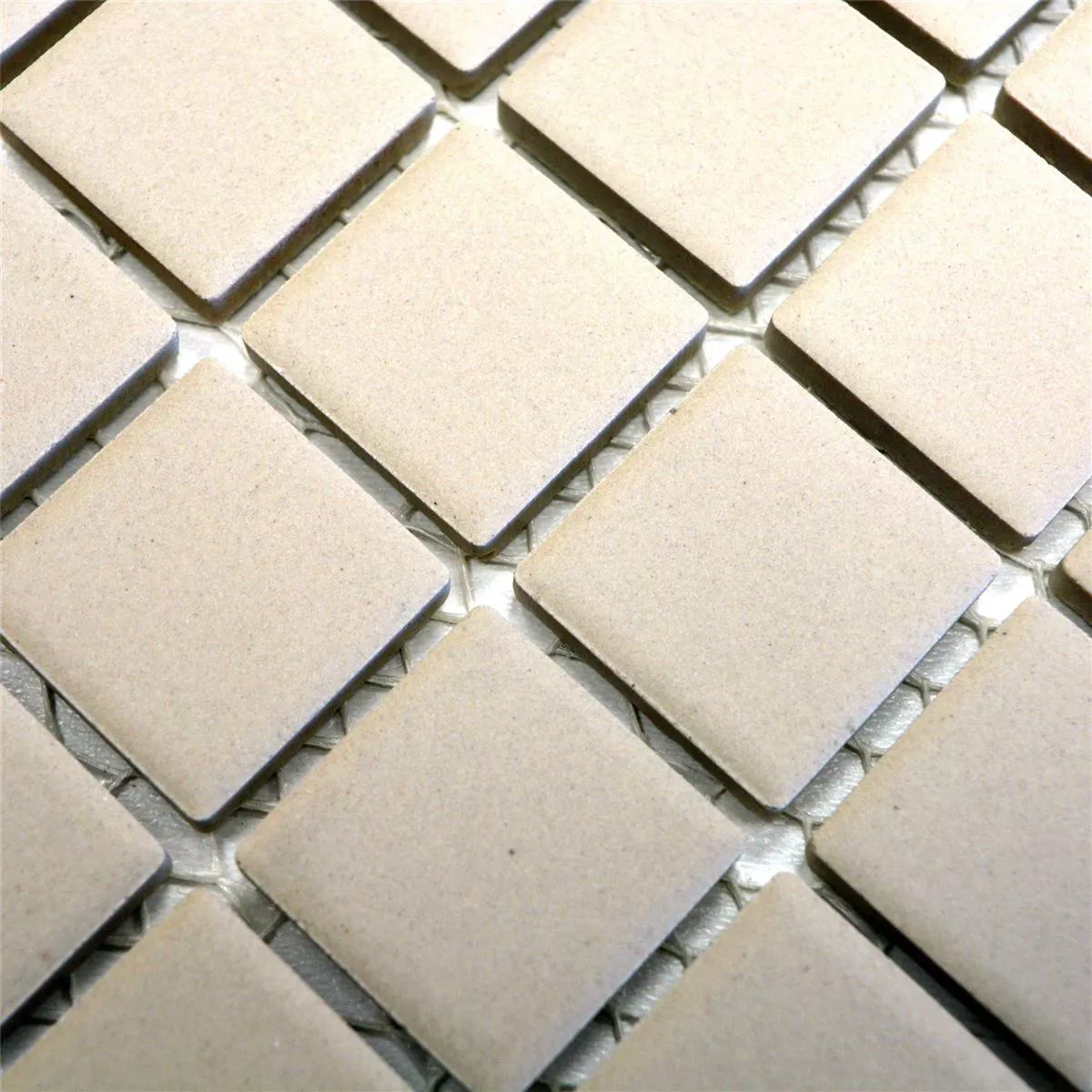 Ceramic Mosaic Miranda Non-Slip Light Beige Unglazed Q25
