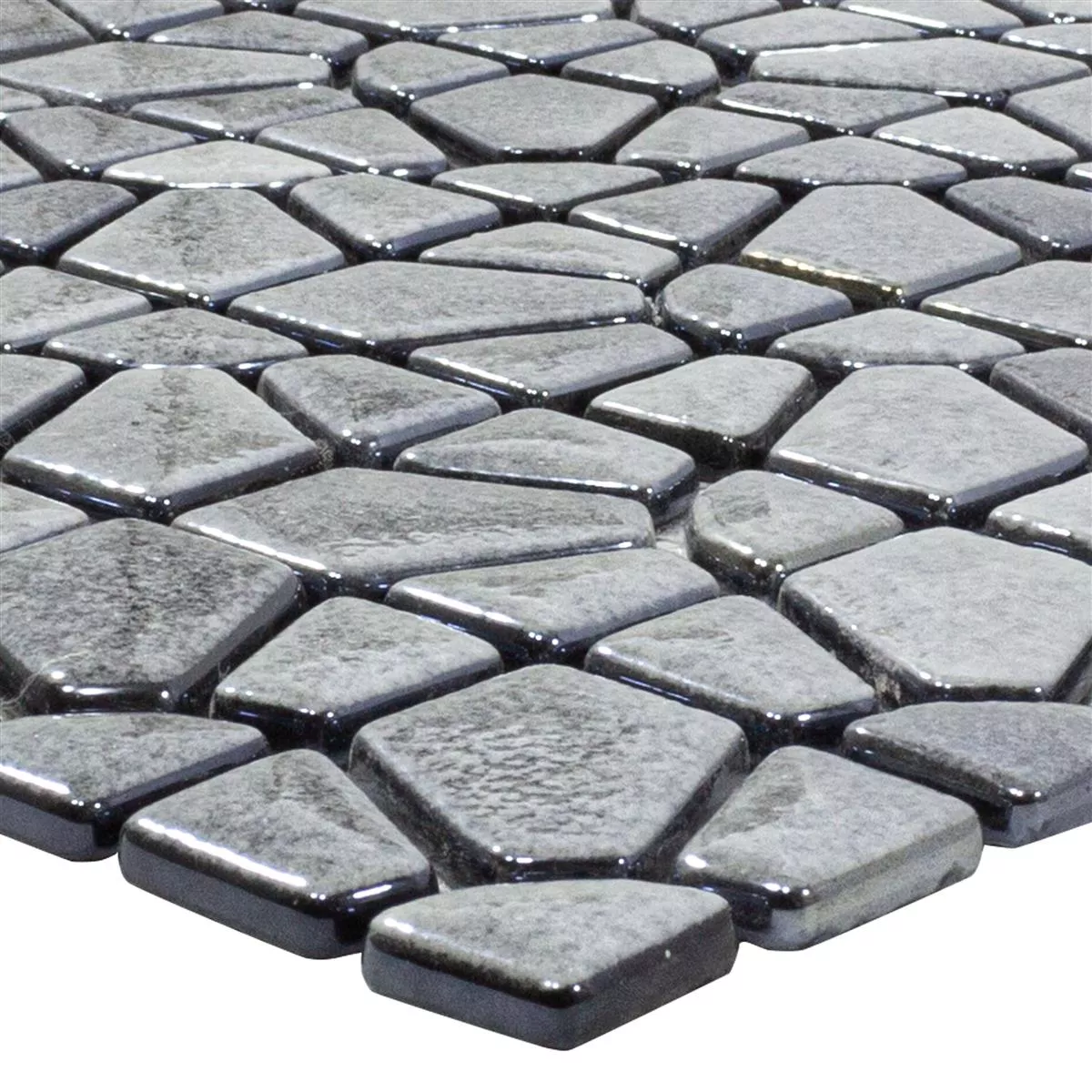 Glass Mosaic Tiles Amora Grey Glass Mosaic Tiles Amora Grey