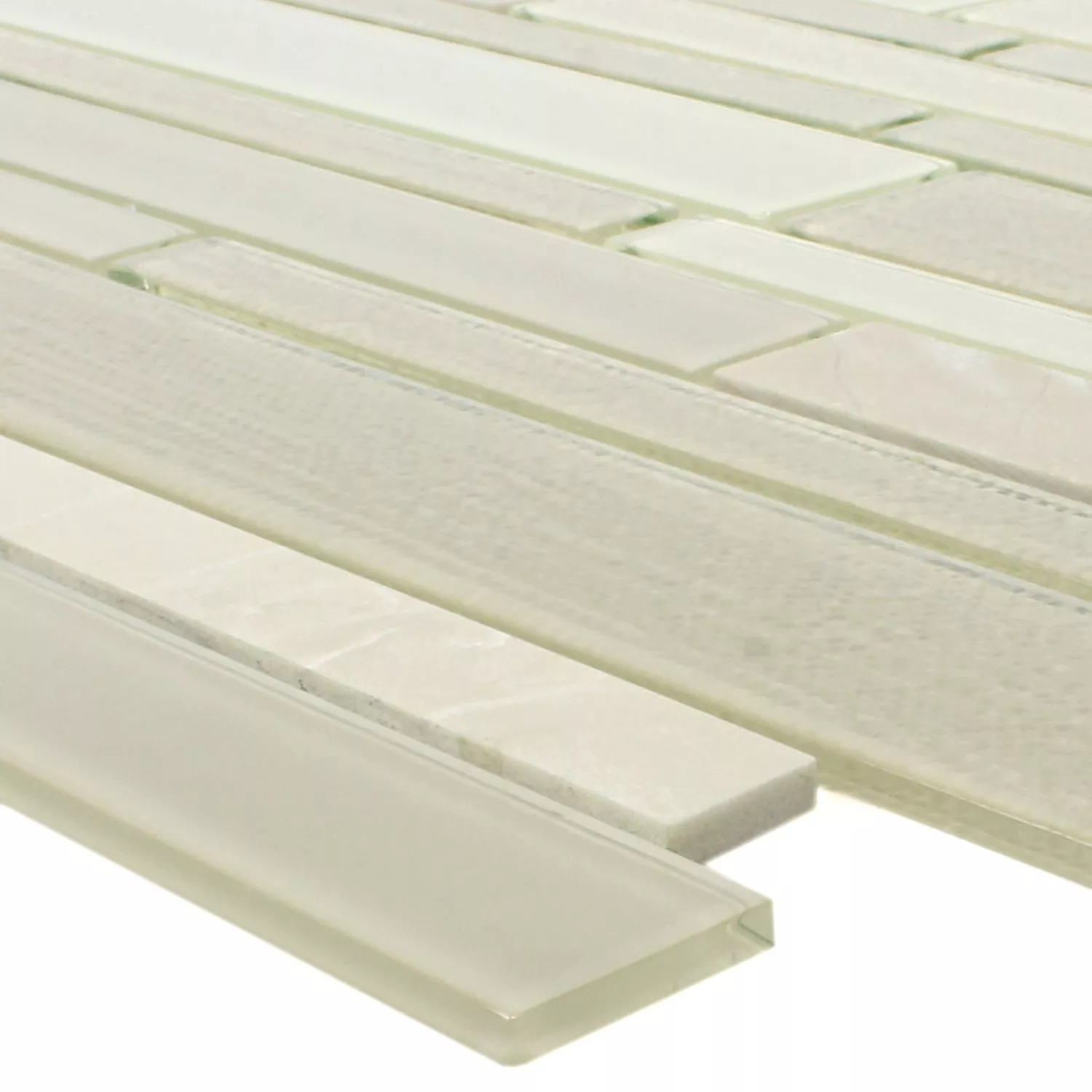 Mosaic Tiles Glass Natural Stone Kalamos Beige Mosaic Tiles Glass Natural Stone Kalamos Beige