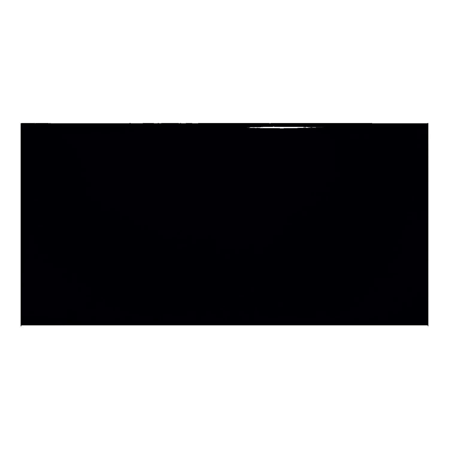 Metro tile Black Glossy 10x20 cm Without Facet Avebury Negro