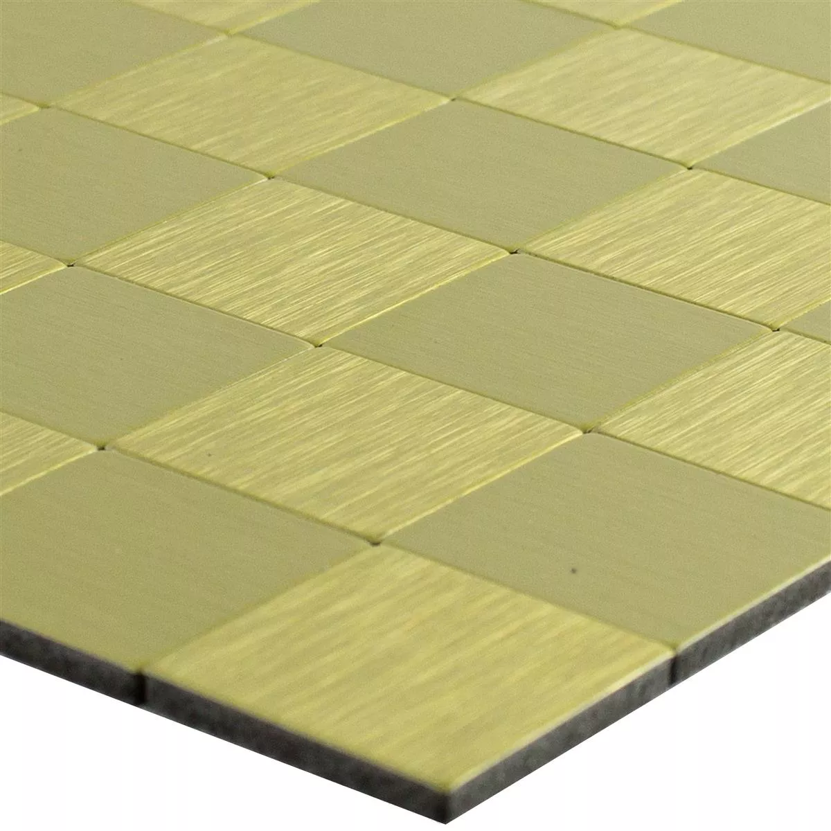 Mosaic Tiles Metal Self Adhesive Vryburg Gold Square 23 Mosaic Tiles Metal Self Adhesive Vryburg Gold Square 23
