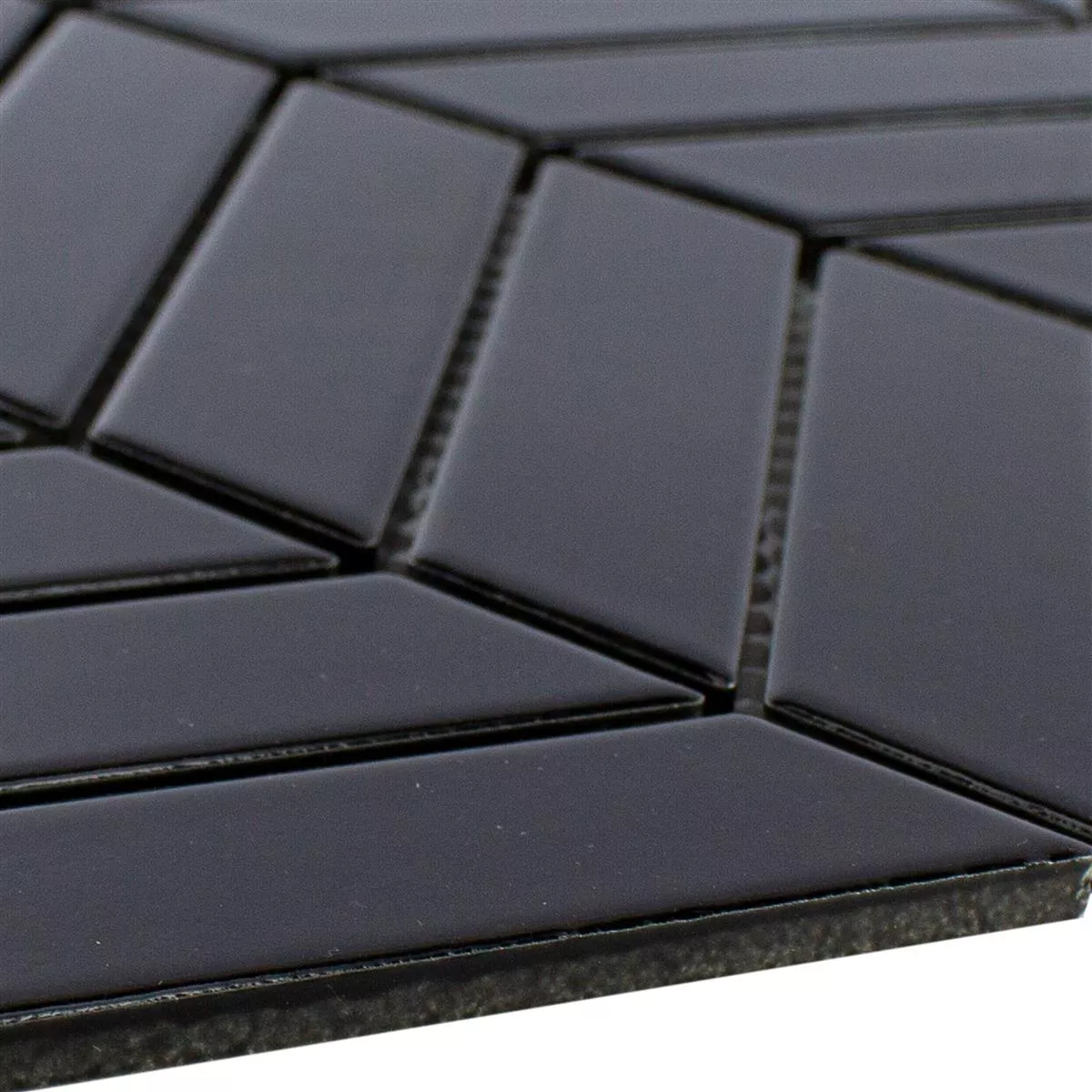 Sample Ceramic Mosaic Tiles Elbistan Black Mat