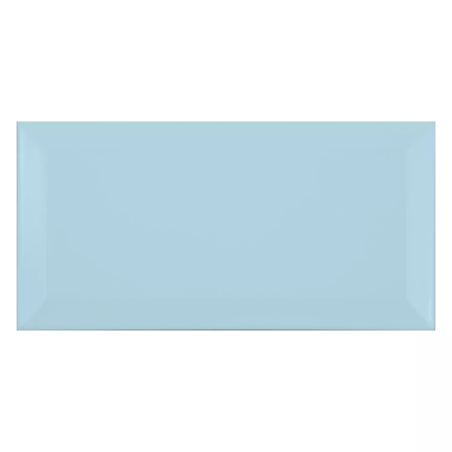 Metro tile Blue Mat 10x20 cm Facet Jasper Piscina